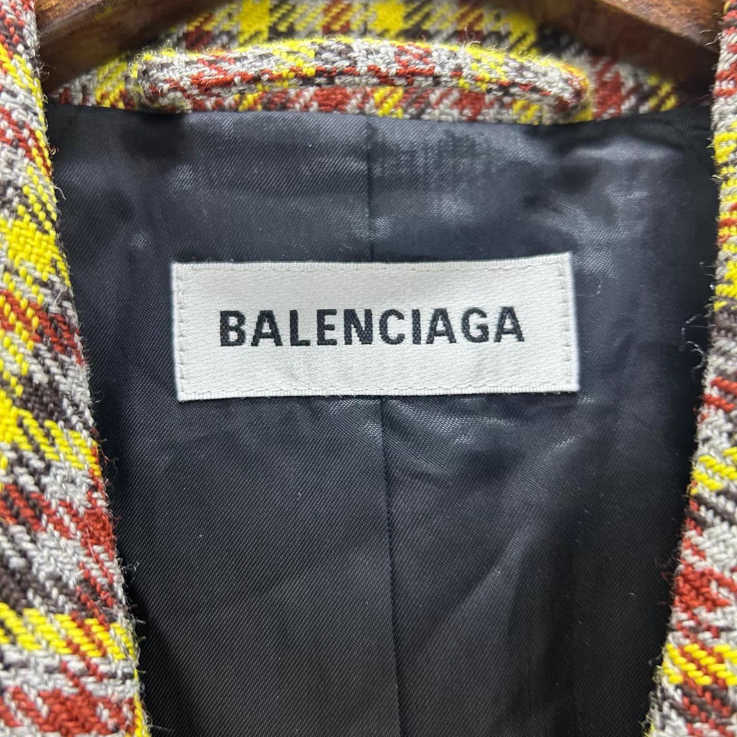 Balenciaga Balenciaga Check Wool Hourglass Blazer Wmns 34 99 New Size XXS / US 00 / IT 34 - 3 Thumbnail