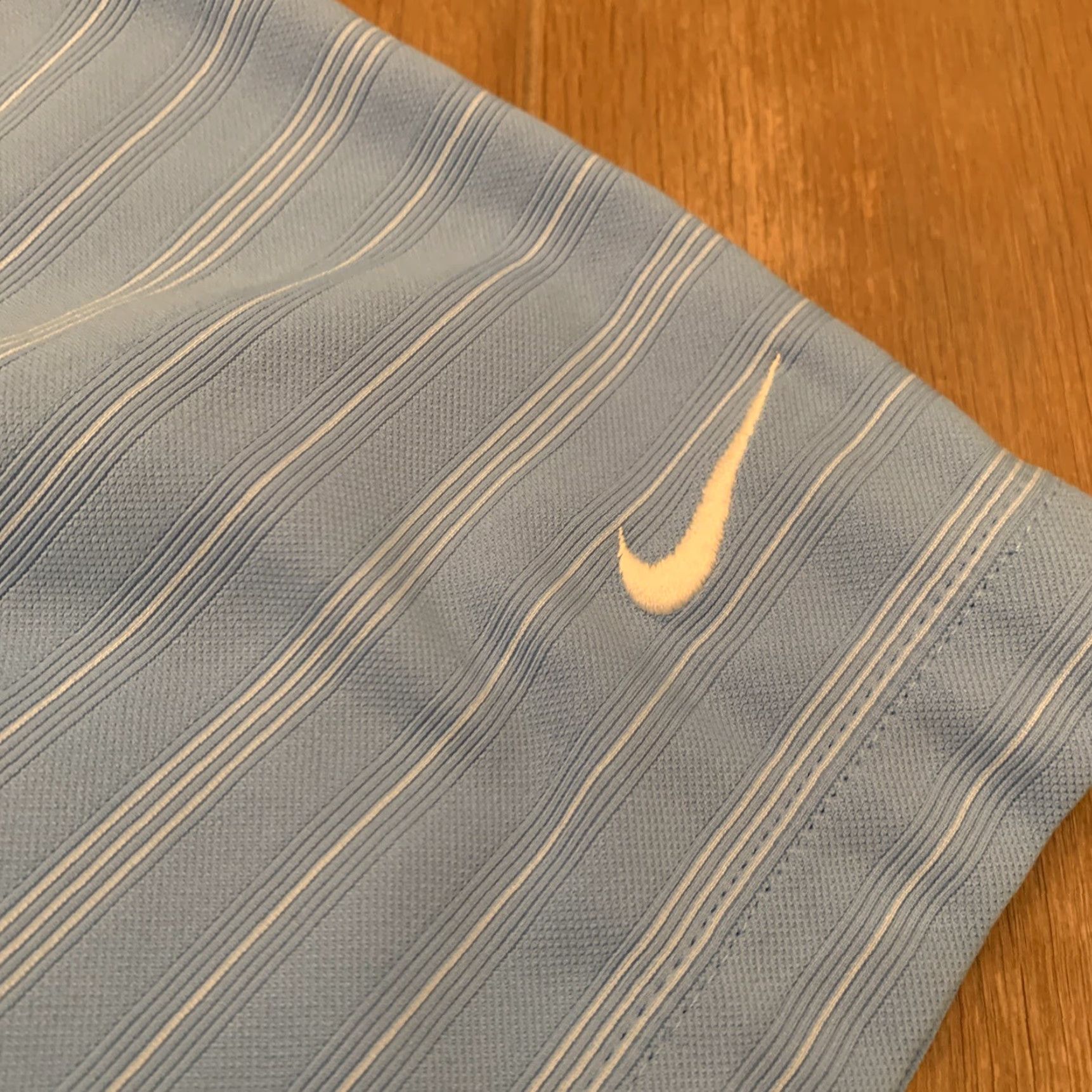 Nike Nike Golf Fit Dry Men's Polo Shirt Blue Striped Short Sleeve Size L Size US L / EU 52-54 / 3 - 2 Thumbnail