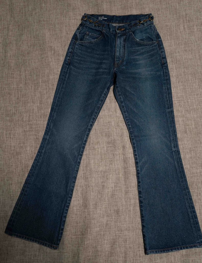 Celine CELINE Chain washed blue jeans Size 25" / US 0 / IT 36 - 1 Thumbnail