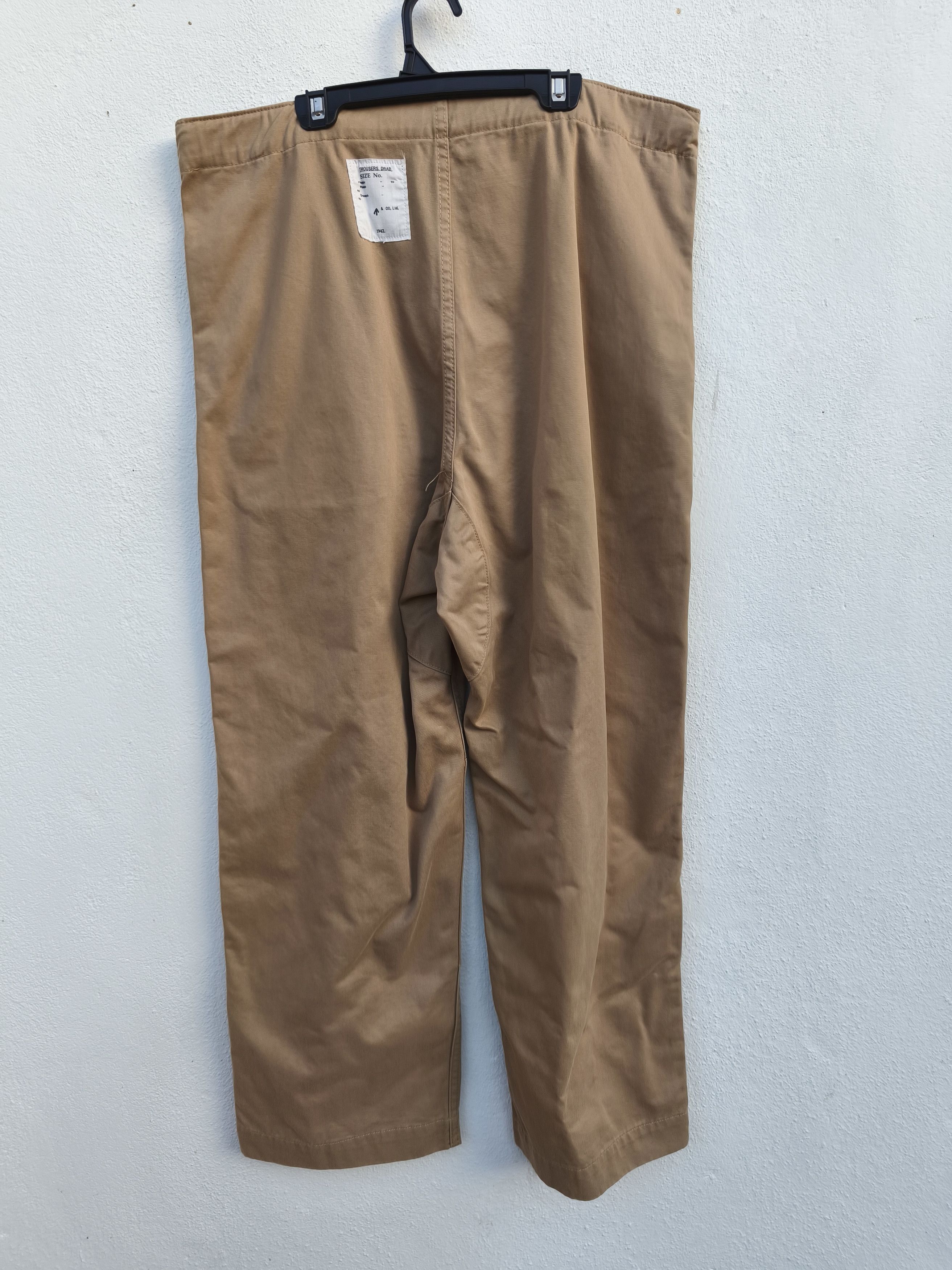 Vintage Vintage 1942 WW2 British Army Windproof Trousers, Drab Baggy Size US 36 / EU 52 - 4 Thumbnail