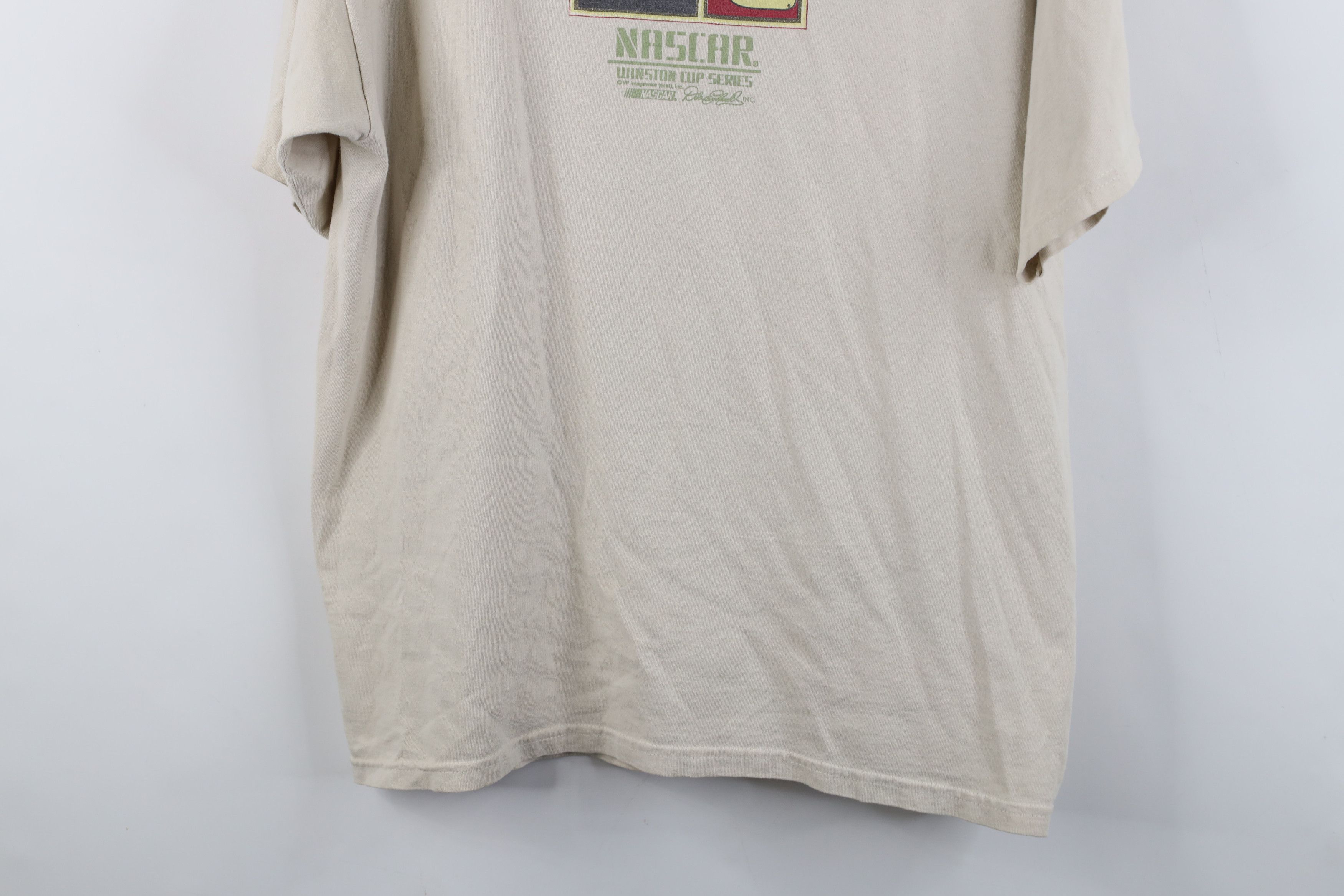 Vintage Vintage Y2K 2001 NASCAR Dale Earnhardt Racing T-Shirt Beige Size US L / EU 52-54 / 3 - 3 Thumbnail