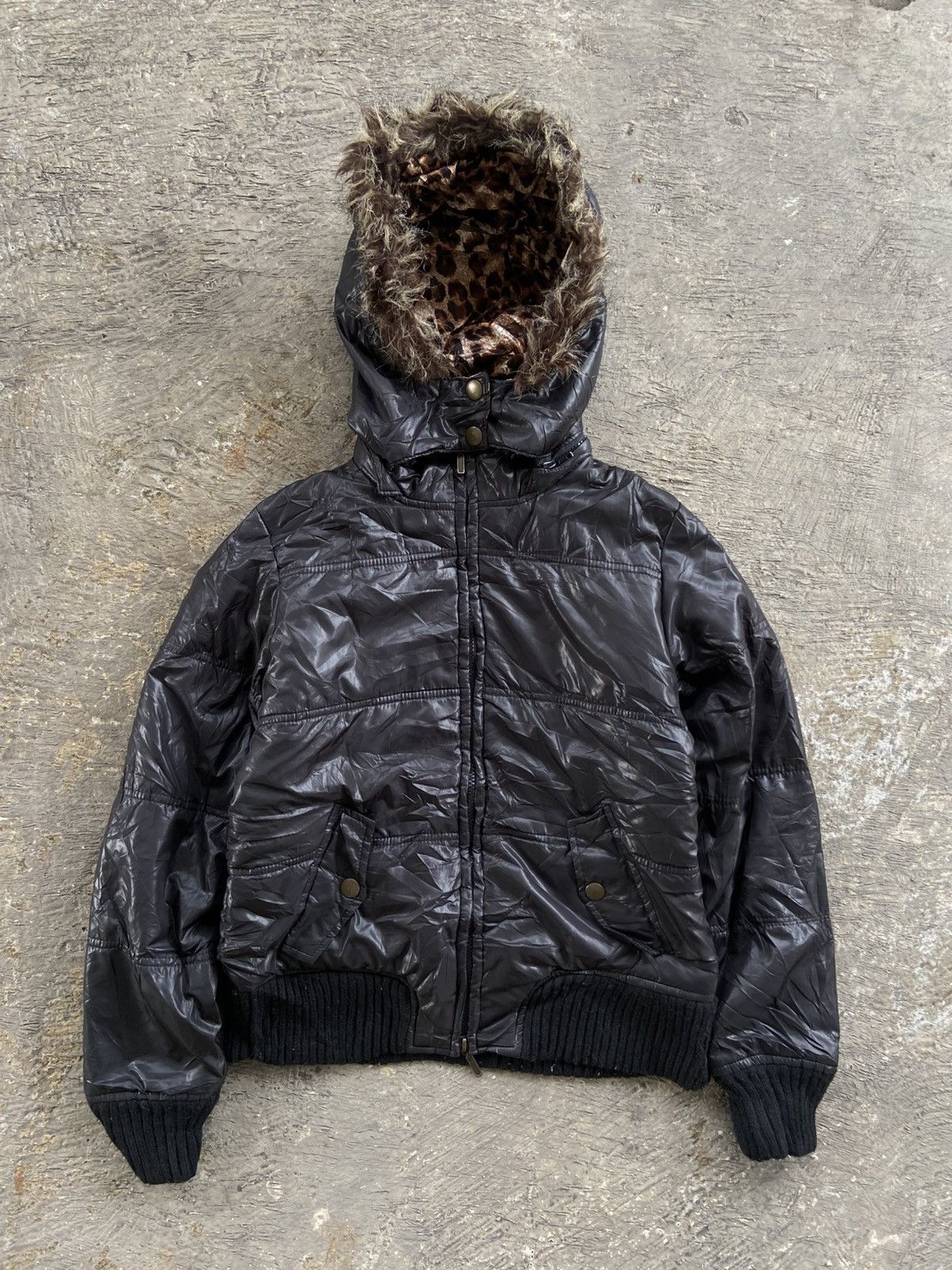 If Six Was Nine 2000s Cornflake - Vkei Apocalypse Style Bomber Fur Jacket Size M / US 6-8 / IT 42-44 - 1 Thumbnail