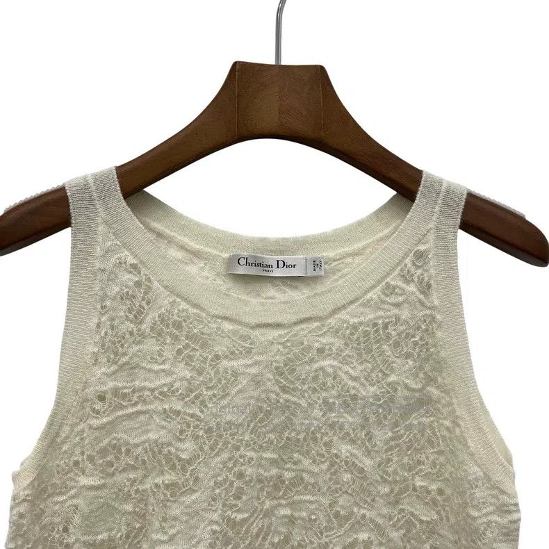 Dior Dior Beige lace vest Size S / US 4 / IT 40 - 3 Thumbnail
