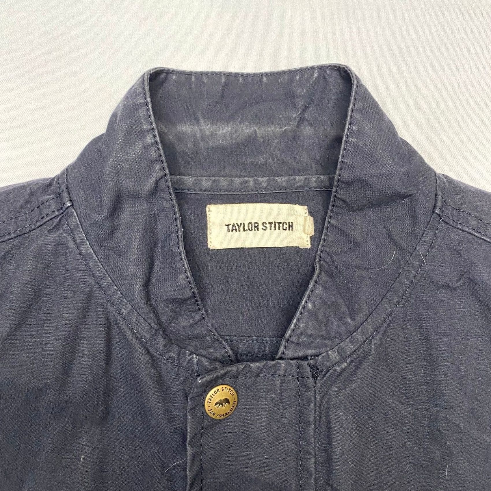Taylor Stitch Taylor Stitch Dry Waxed Jacket Men’s Bomber Jacket S Blue Barn Chore Halley Stevenson Barn Chore Men’s Size US S / EU 44-46 / 1 - 3 Thumbnail