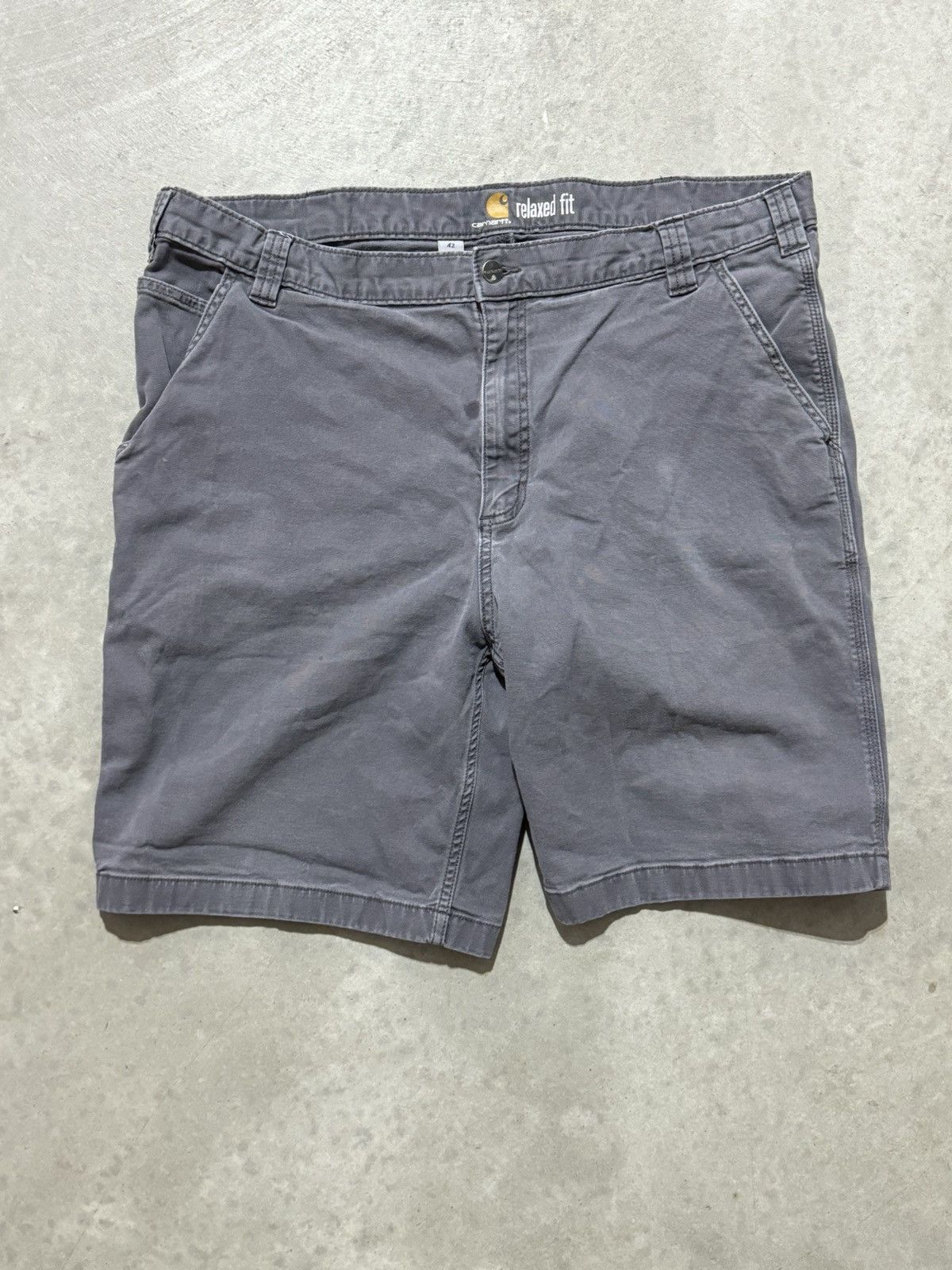 Carhartt × Vintage Grey Carhartt Carpenter Shorts 42 Size US 42 / EU 58 - 2 Thumbnail