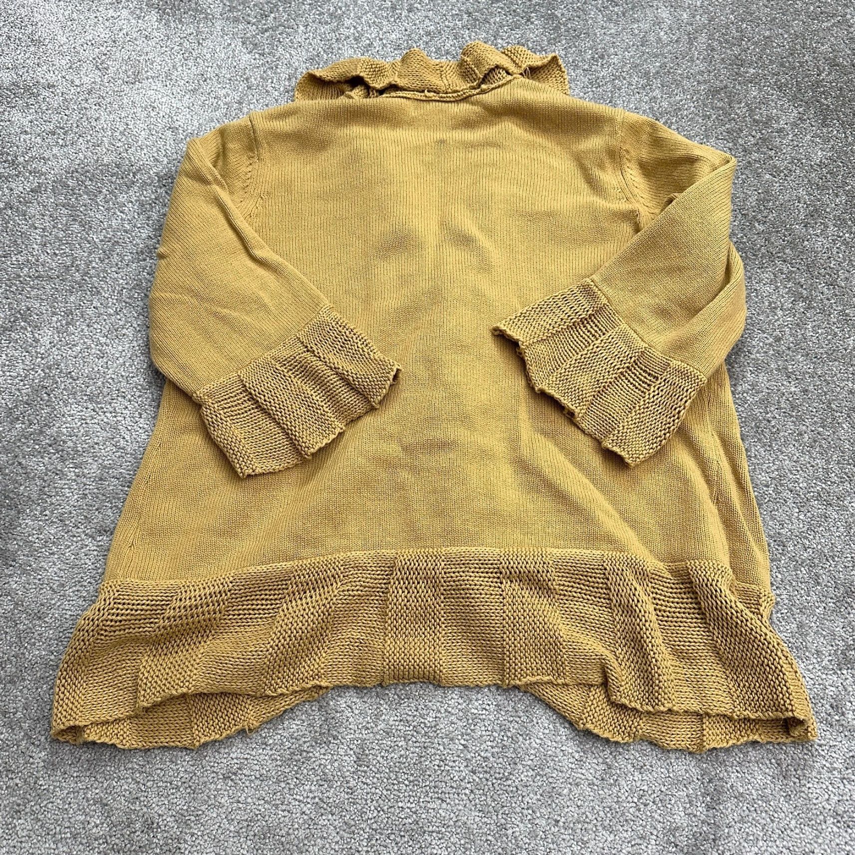 Vintage Unbranded Cardigan Sweater Women Medium Brown Open Front Chunky-Knit Casual Workwear Size M / US 6-8 / IT 42-44 - 2 Thumbnail