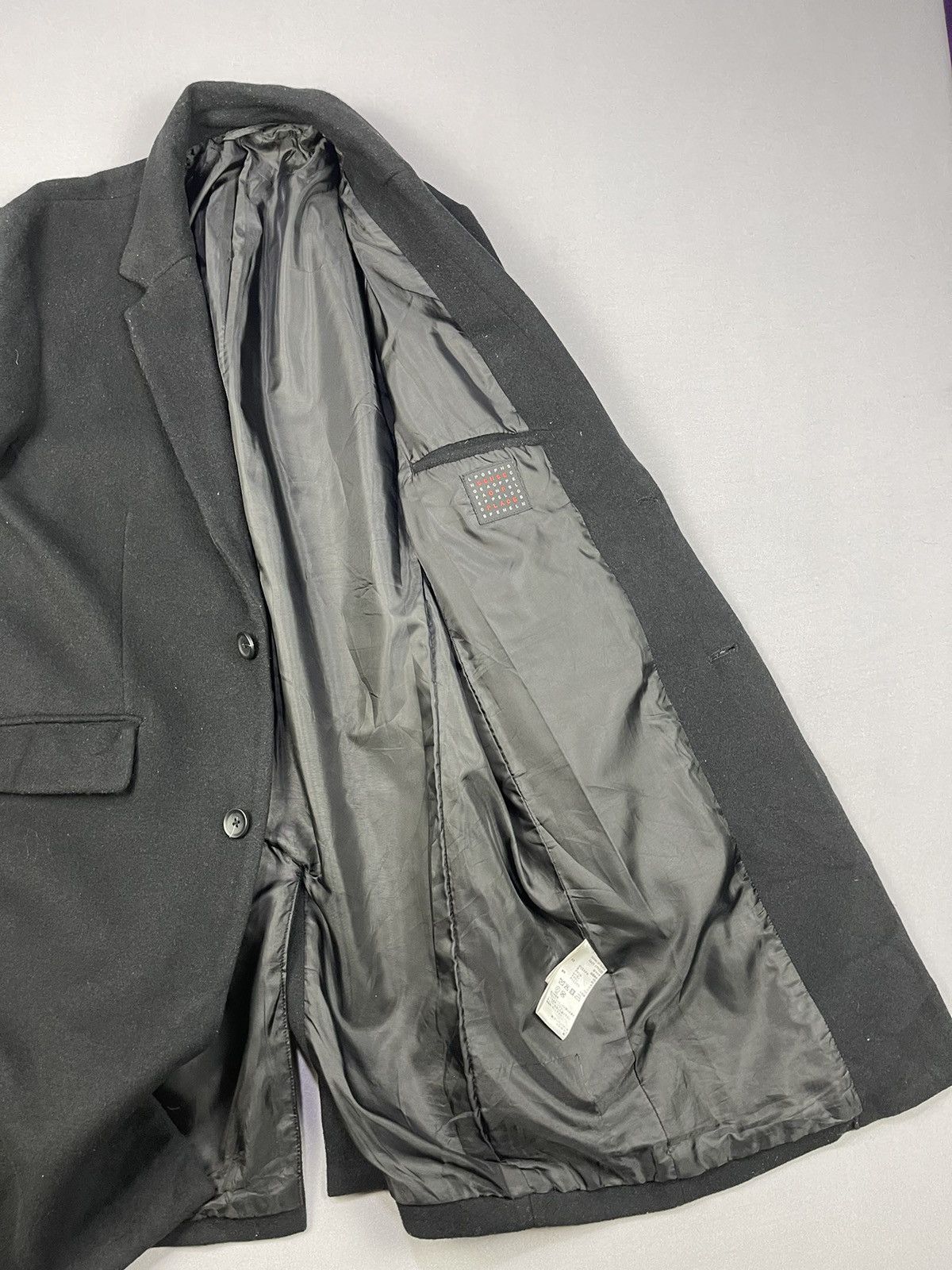 URBAN RESEARCH DOORS SENSE OF PLACE BLACK WOOL LONG COAT Size US M / EU 48-50 / 2 - 4 Thumbnail