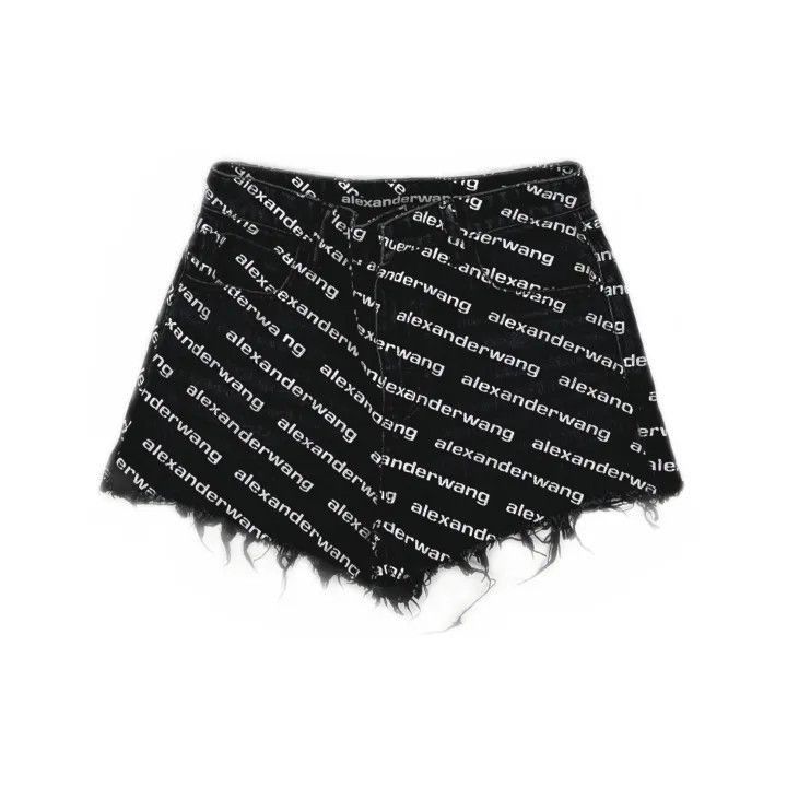 Alexander Wang Alexander Wang Logo Shorts for Women, Black - Size 26" / US 2 / IT 38 - 2 Thumbnail