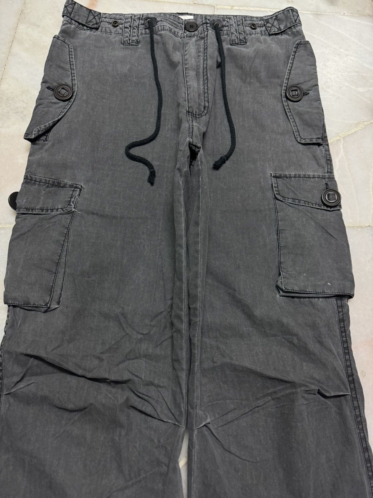 Tornado Mart VINTAGE JAPANESE FADED CARGO PANTS Size US 31 - 3 Thumbnail