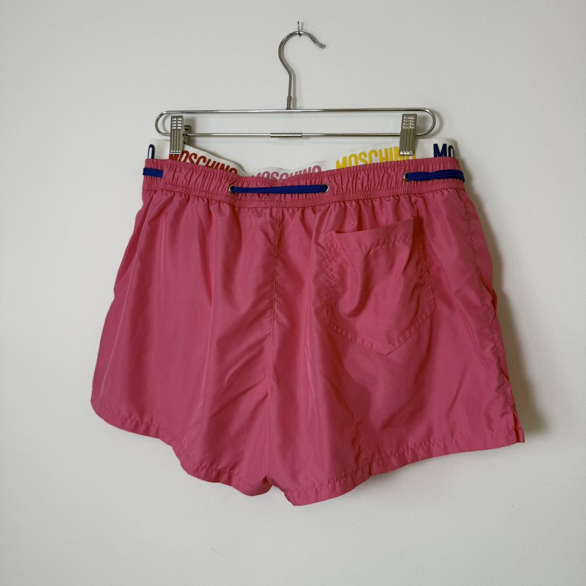 Moschino Moschino Swim Multicolor Logo Nylon Shorts Pink Size US 32 / EU 48 - 6 Thumbnail