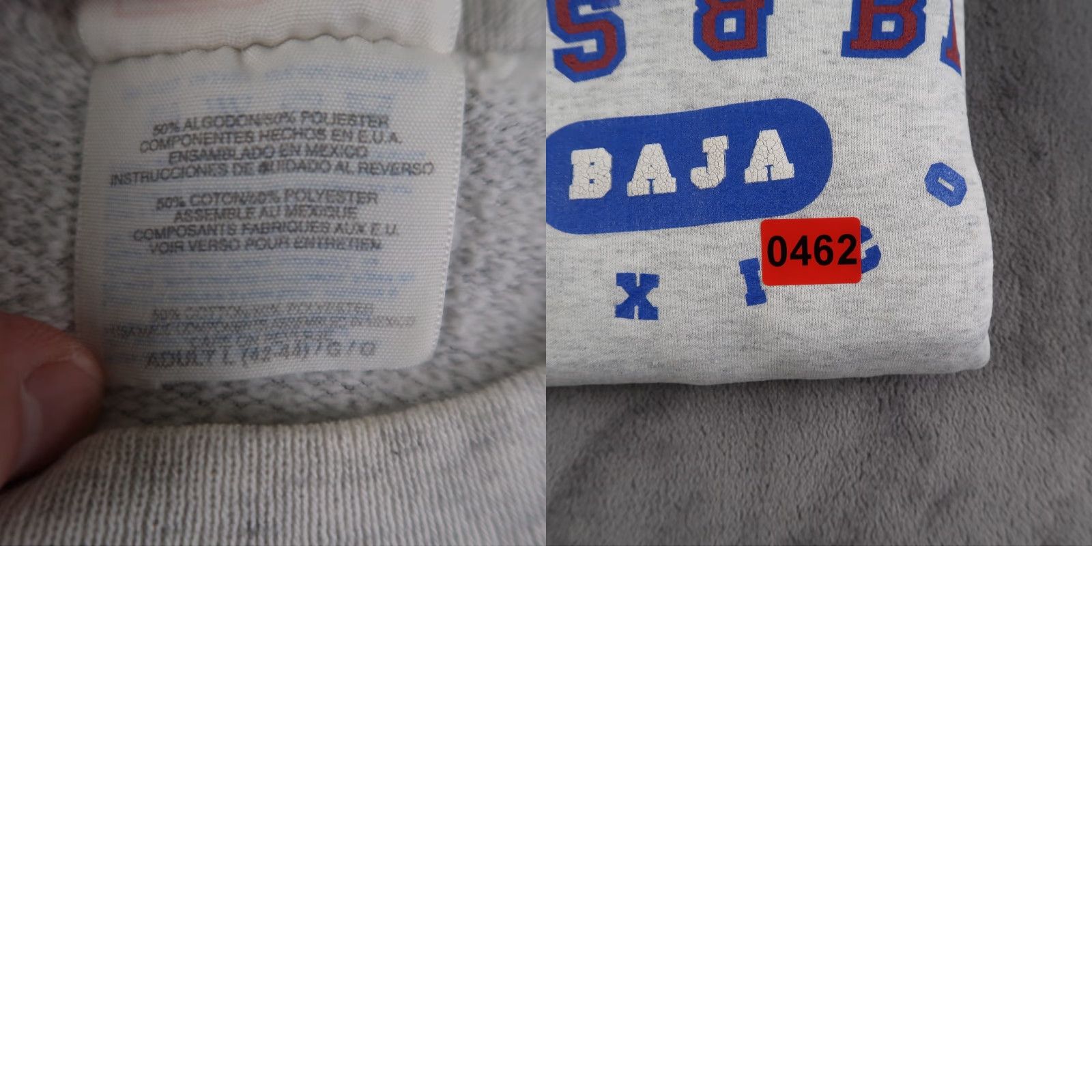 Hanes VINTAGE Hanes 90s Papas And Beer Sweatshirt Pullover Crewneck Adult Large Gray Graphic Print Mens Size US L / EU 52-54 / 3 - 8 Thumbnail