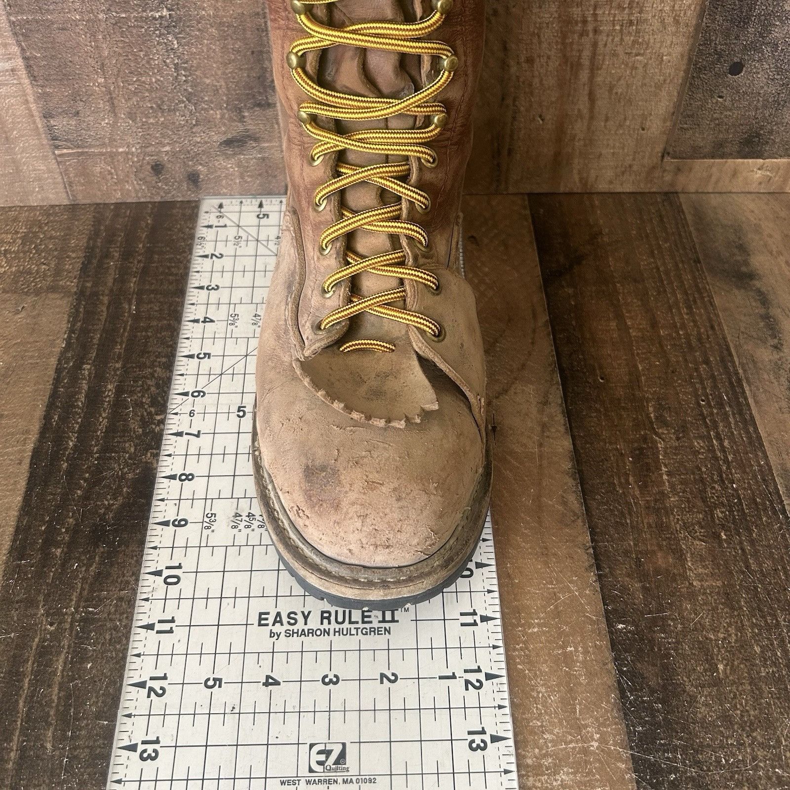 WESCO Wesco Vintage Lace Up Steel Toe Work Boots Mens 8.5 D Size US 8.5 / EU 41-42 - 4 Thumbnail