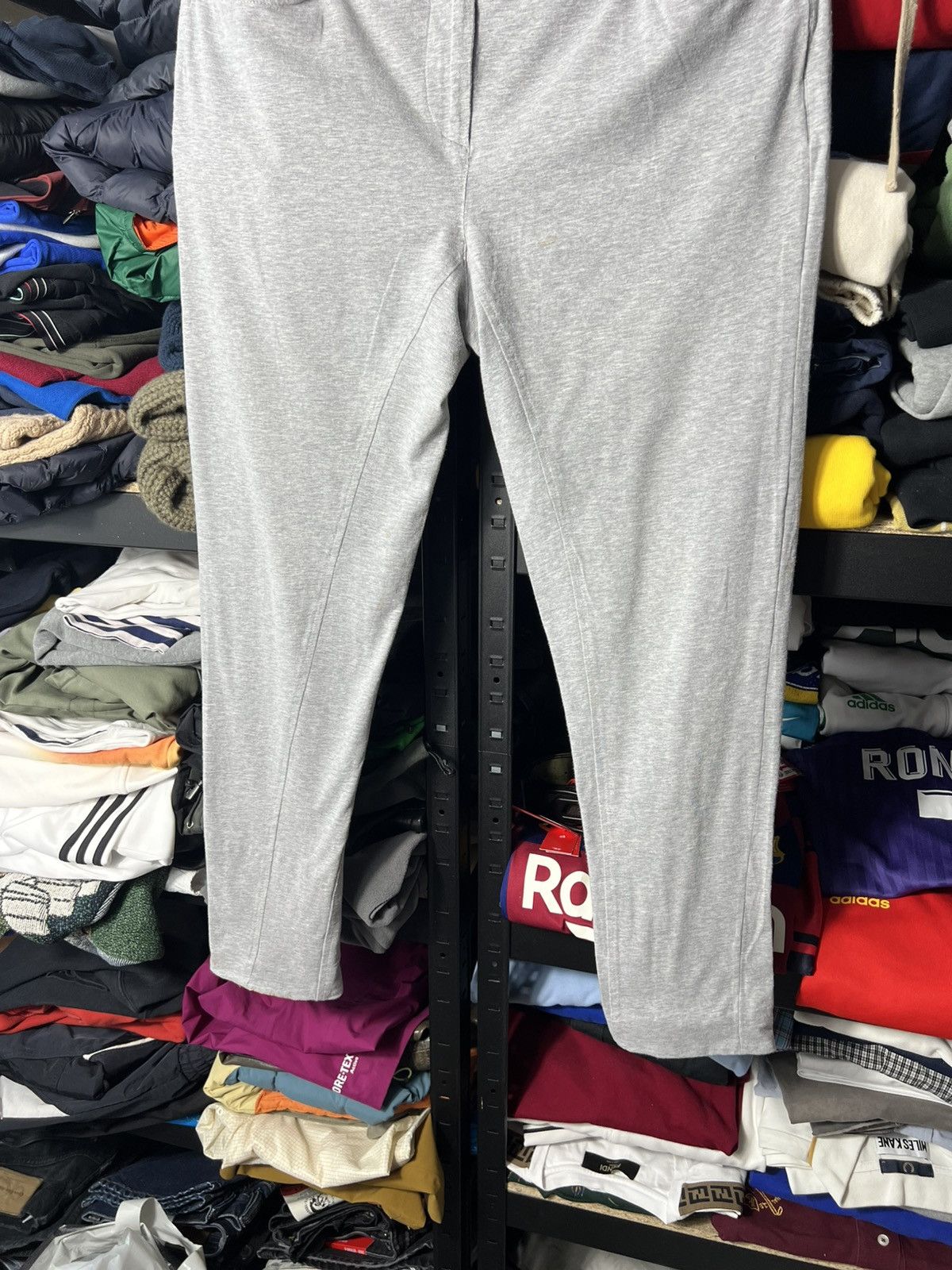 Brunello Cucinelli Brunello Cucinelli Women’s Cotton Stretch Pants Grey IT 44 Size 30" / US 8 / IT 44 - 4 Thumbnail