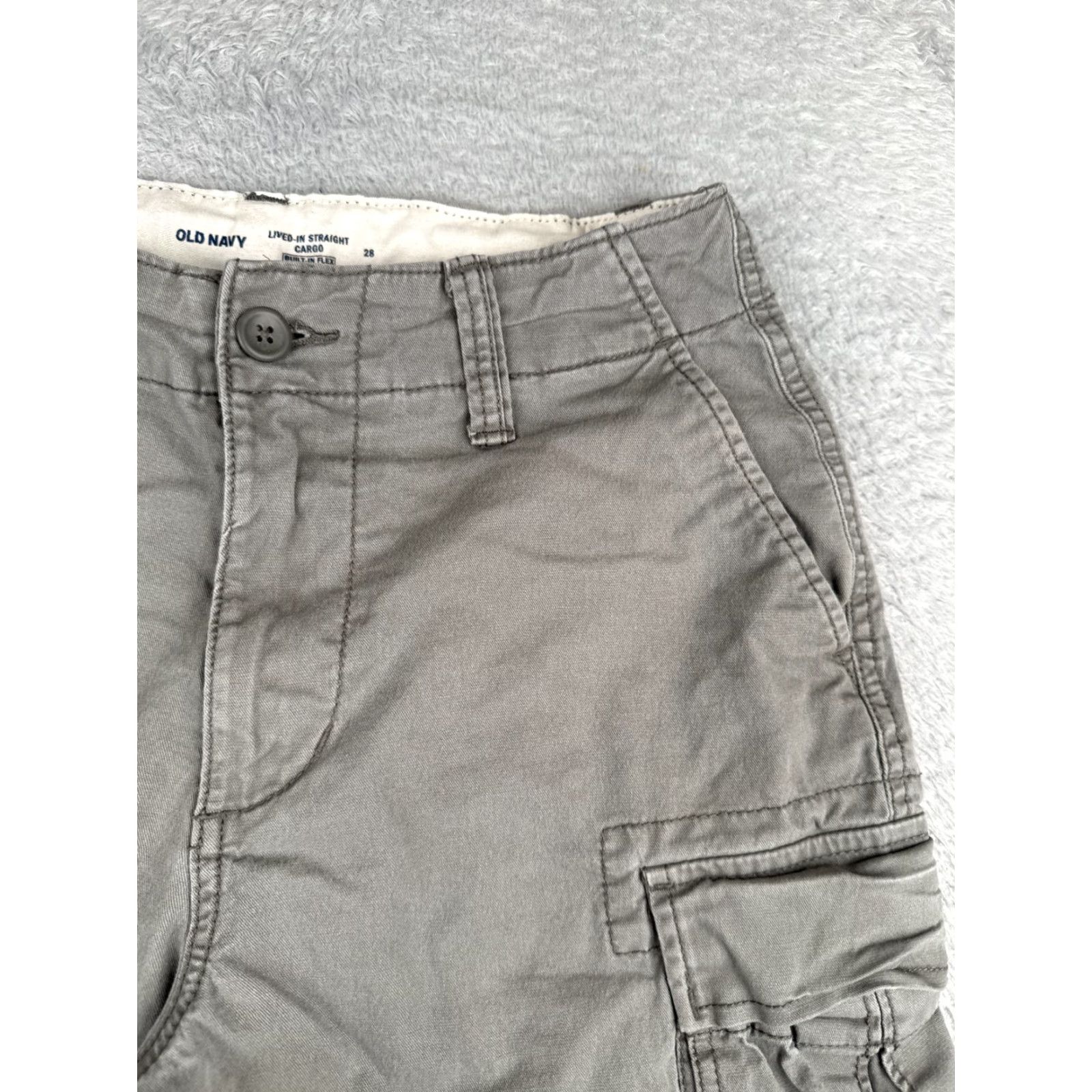 Dockers Dockers Shorts Men 28 Gray Lived In Straight Cargo Built In Flex Cotton 28x10 Size US 28 / EU 44 - 5 Thumbnail