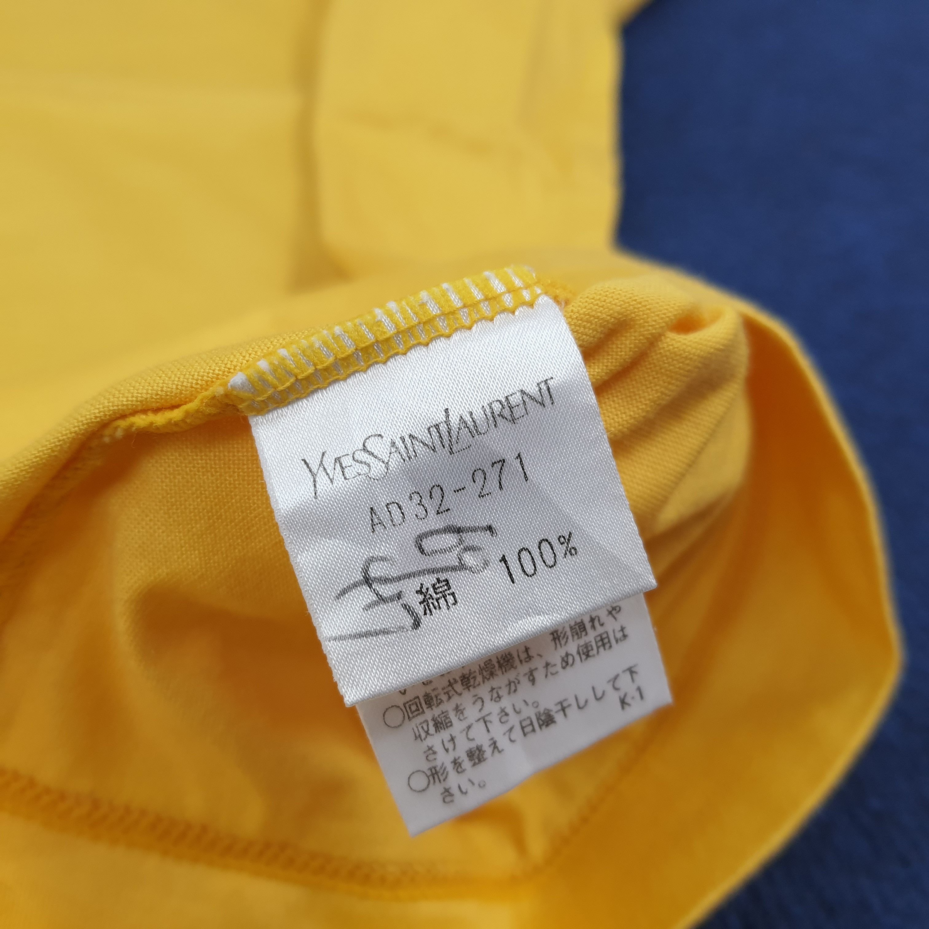 Vintage × Yves Saint Laurent Vintage Yves Saint Laurent YSL Italian Designer Brand Tshirt Size US L / EU 52-54 / 3 - 6 Thumbnail