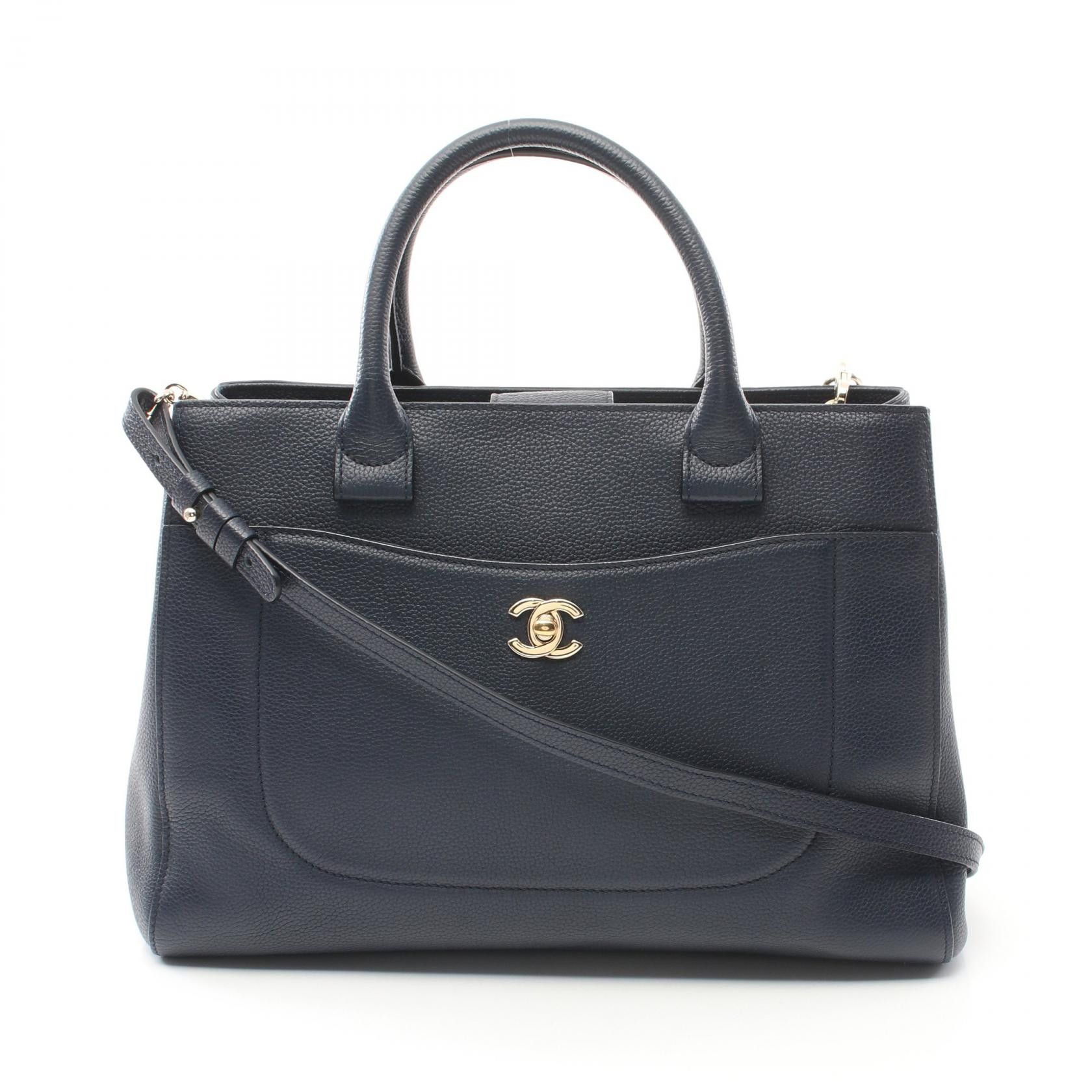 Chanel Chanel Chanel Neo Executive Grained Calfskin Bag Leather Tote Bag A69930 Size ONE SIZE - 1 Thumbnail