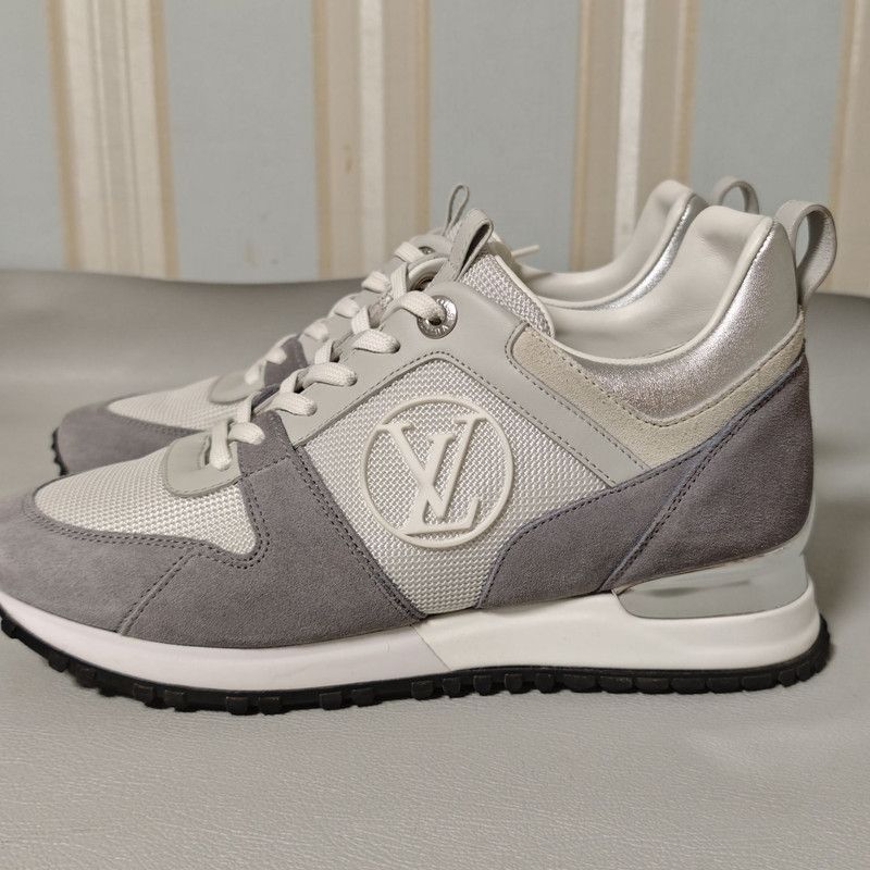 Louis Vuitton Louis Vuitton Gray Run Away Low-Top Sneakers 0079 Size US 5.5 / EU 38 - 1 Thumbnail