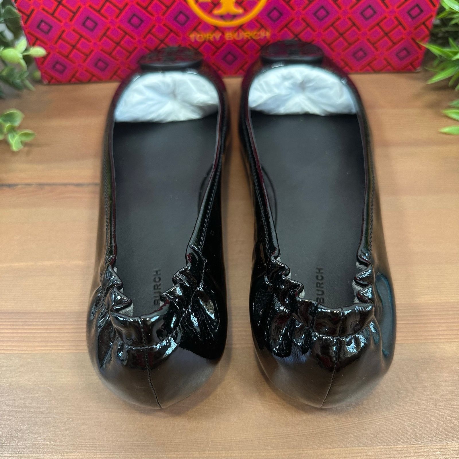 Tory Burch Tory Burch Minnie Travel Patent Leather Ballet Flats Size US 5.5 / IT 35.5 - 5 Thumbnail