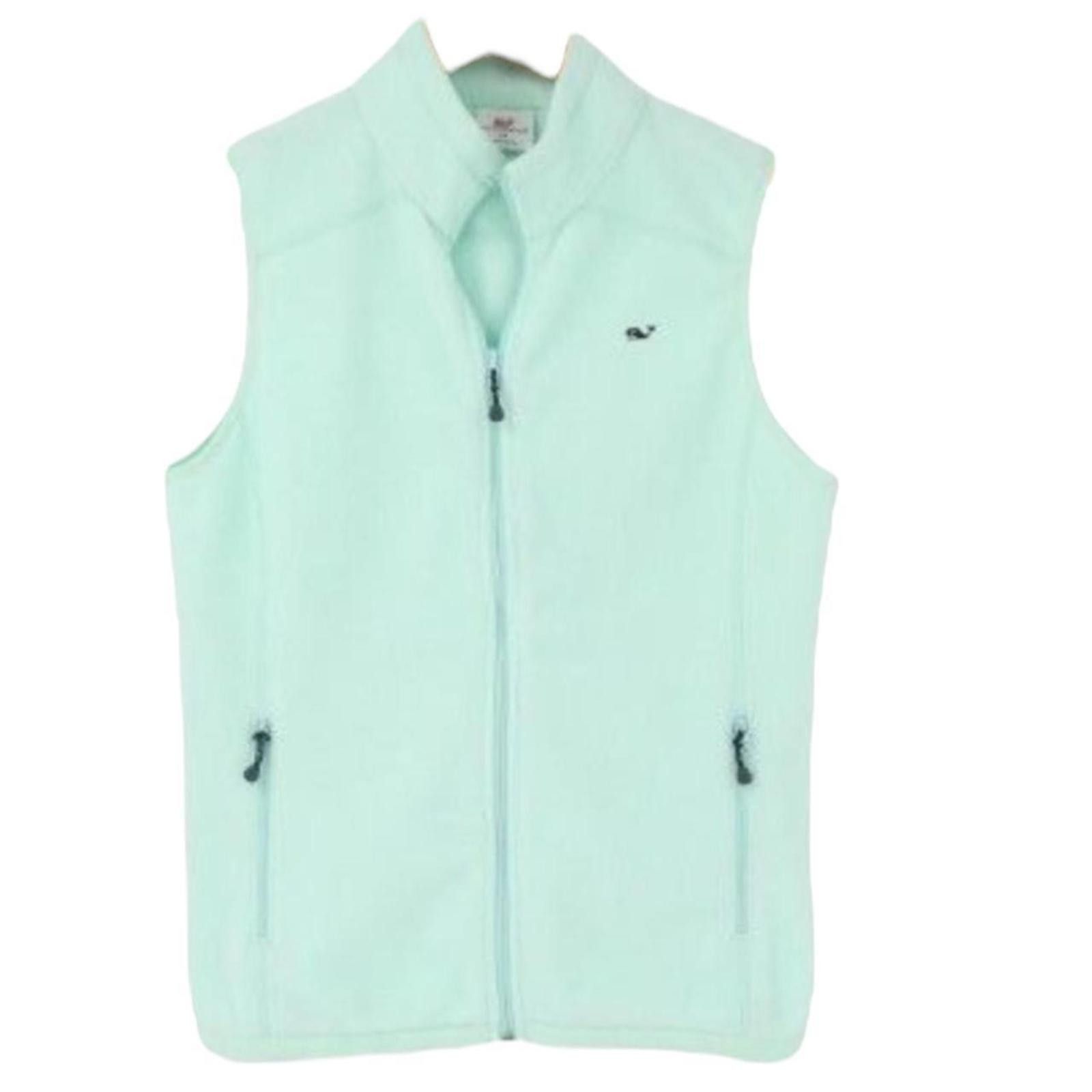 Vineyard Vines Vineyard Vines Wintermint Green Westerly Fleece Vest Size S / US 4 / IT 40 - 1 Thumbnail