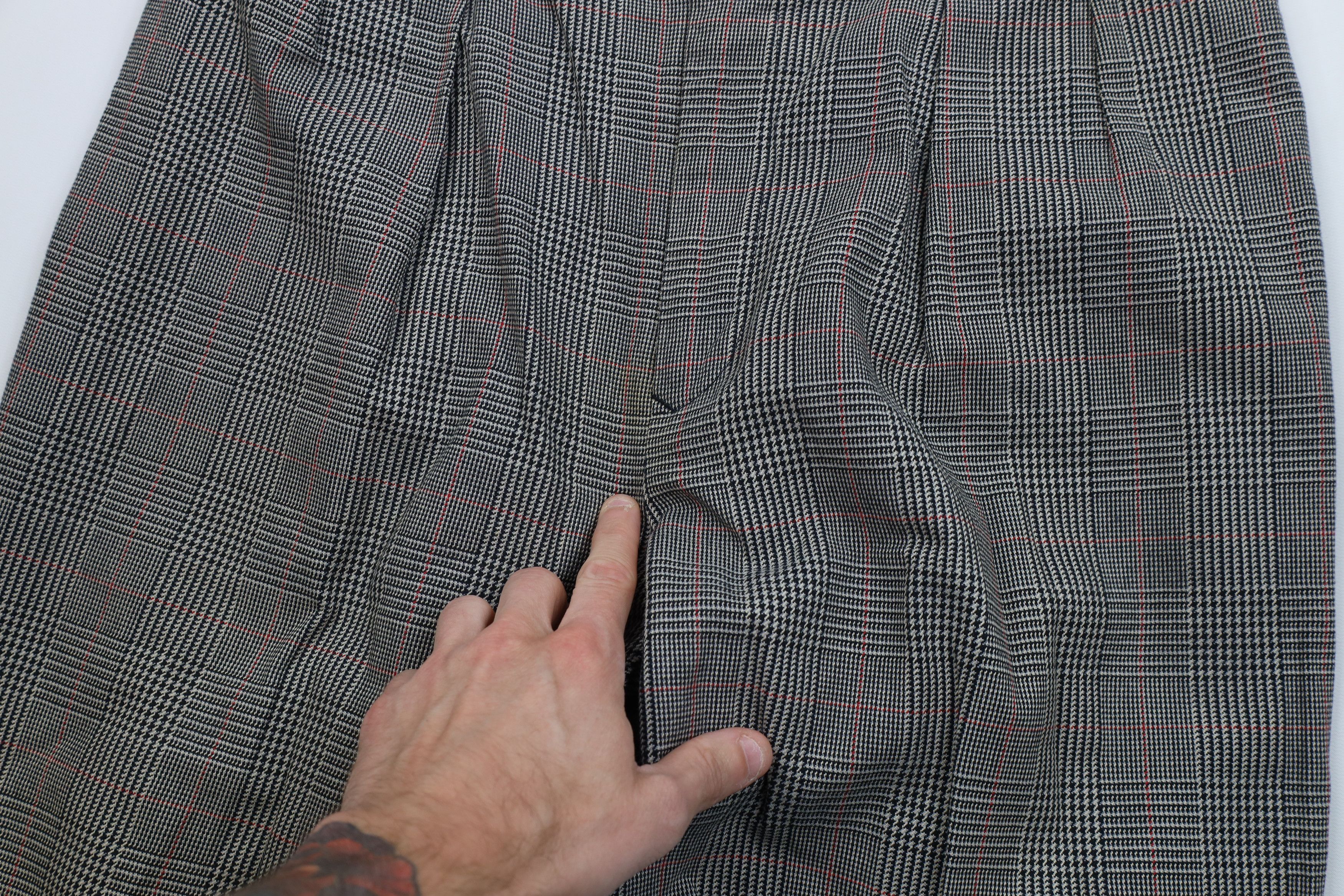 Tommy Hilfiger Vintage 90s Tommy Hilfiger Wide Leg Chino Pants Houndstooth Size US 34 / EU 50 - 6 Thumbnail