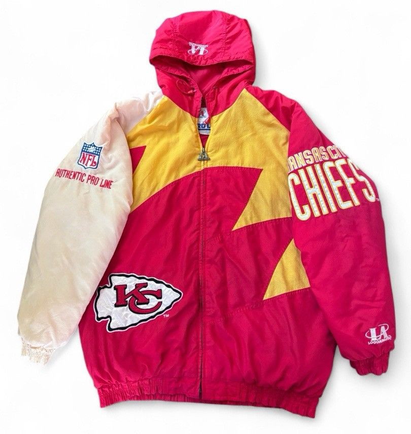 NFL Kansas City Chiefs Vintage 90s Shark Tooth Logo Jacket Size US L / EU 52-54 / 3 - 1 Thumbnail