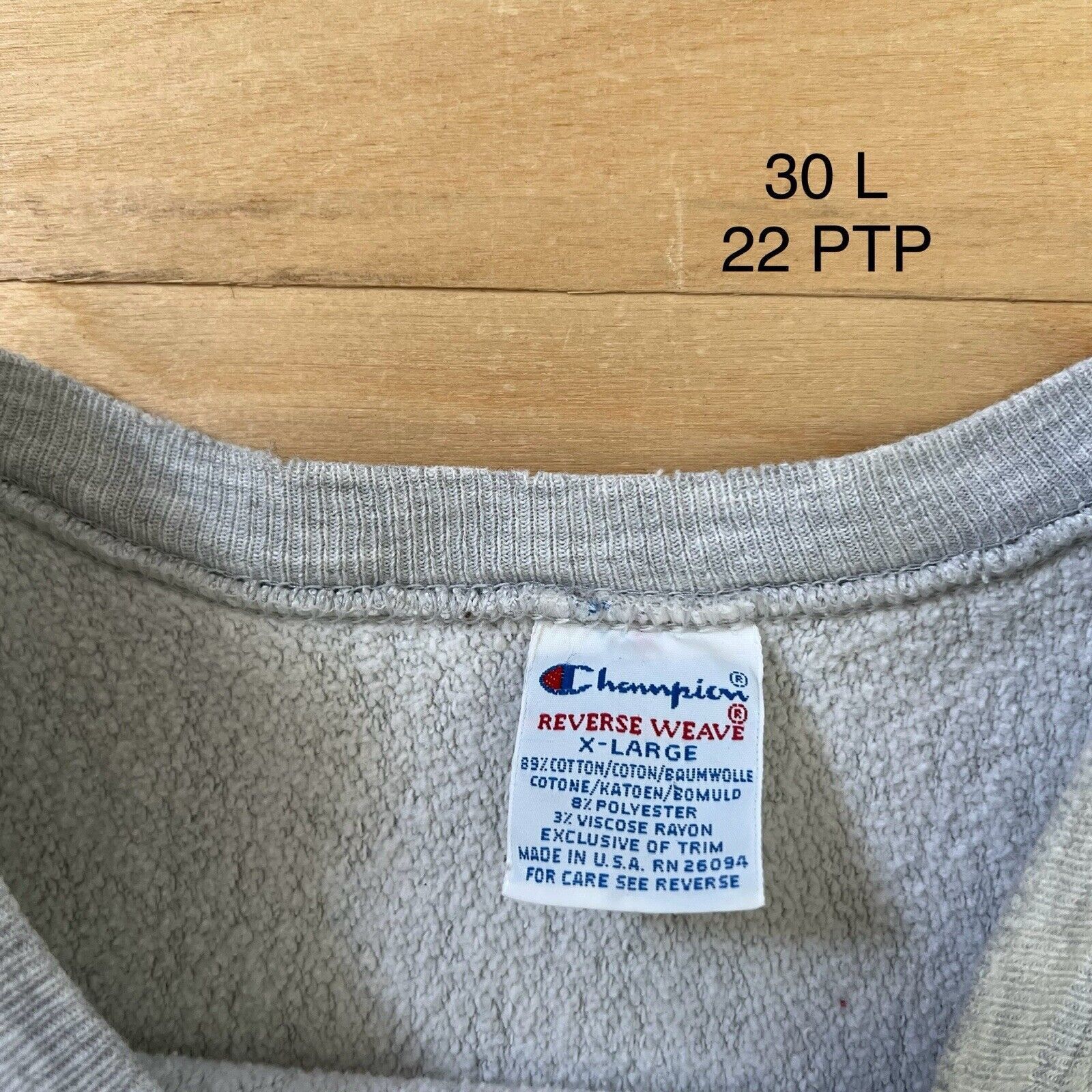 Champion × Vintage Vintage Central Michigan Sweatshirt XL Gray 90s Champion Size US XL / EU 56 / 4 - 8 Thumbnail