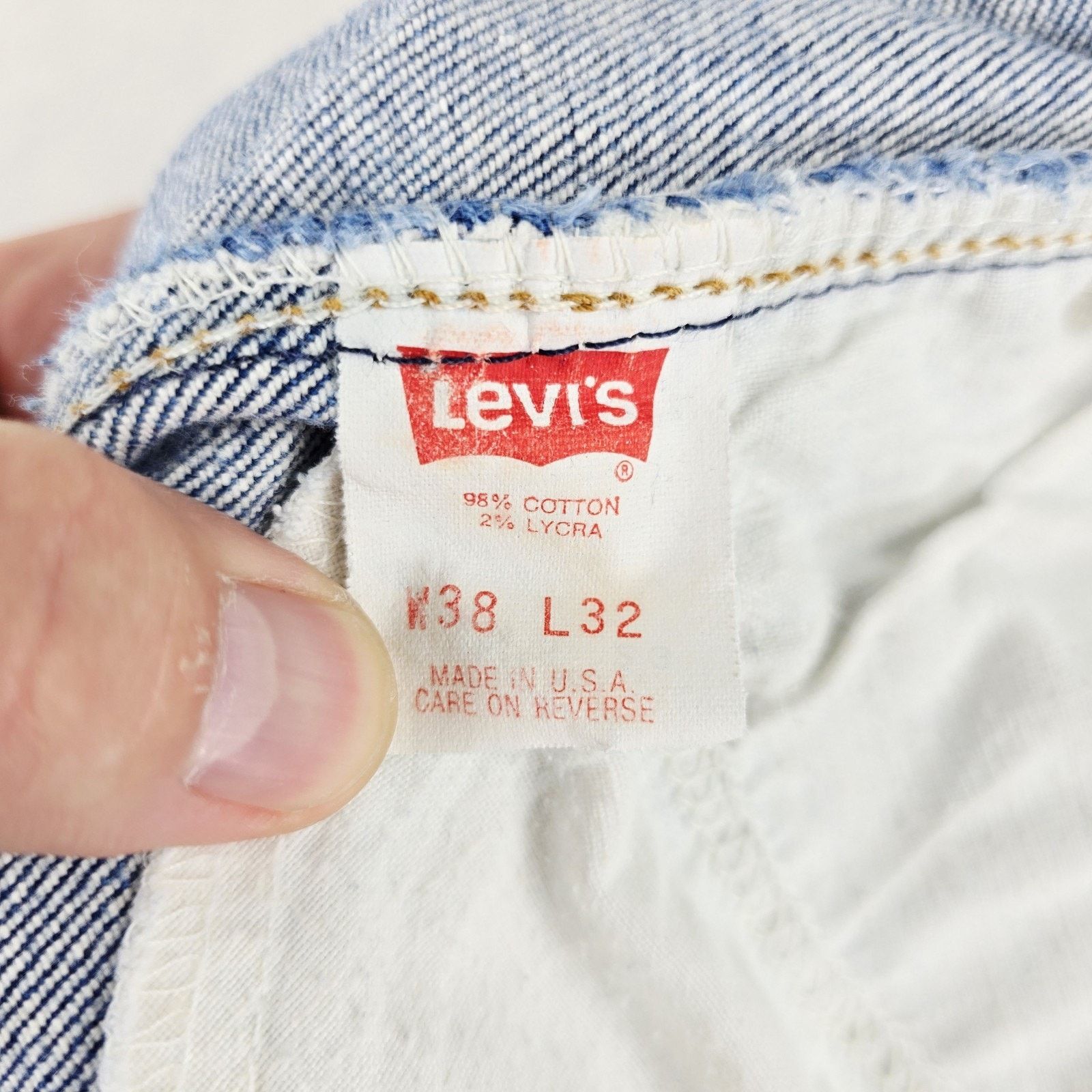 Levi's Vintage Levis 515 Acid Washed Jeans Fits 36x31 Denim 38x32 Size US 36 / EU 52 - 5 Thumbnail