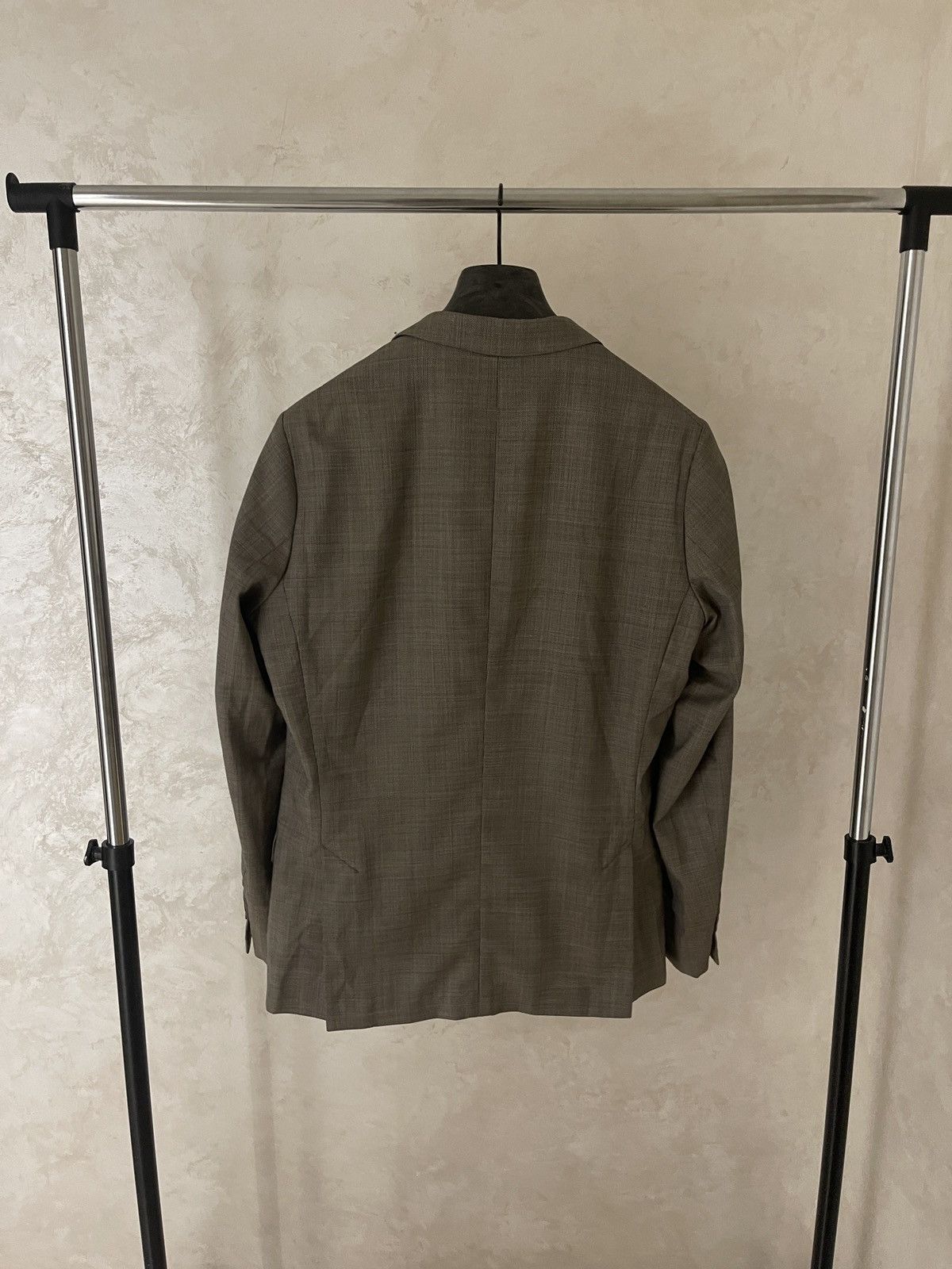 Designer Designer light blazer sport coat Bertoni wool classic jacket Size 38R - 4 Thumbnail