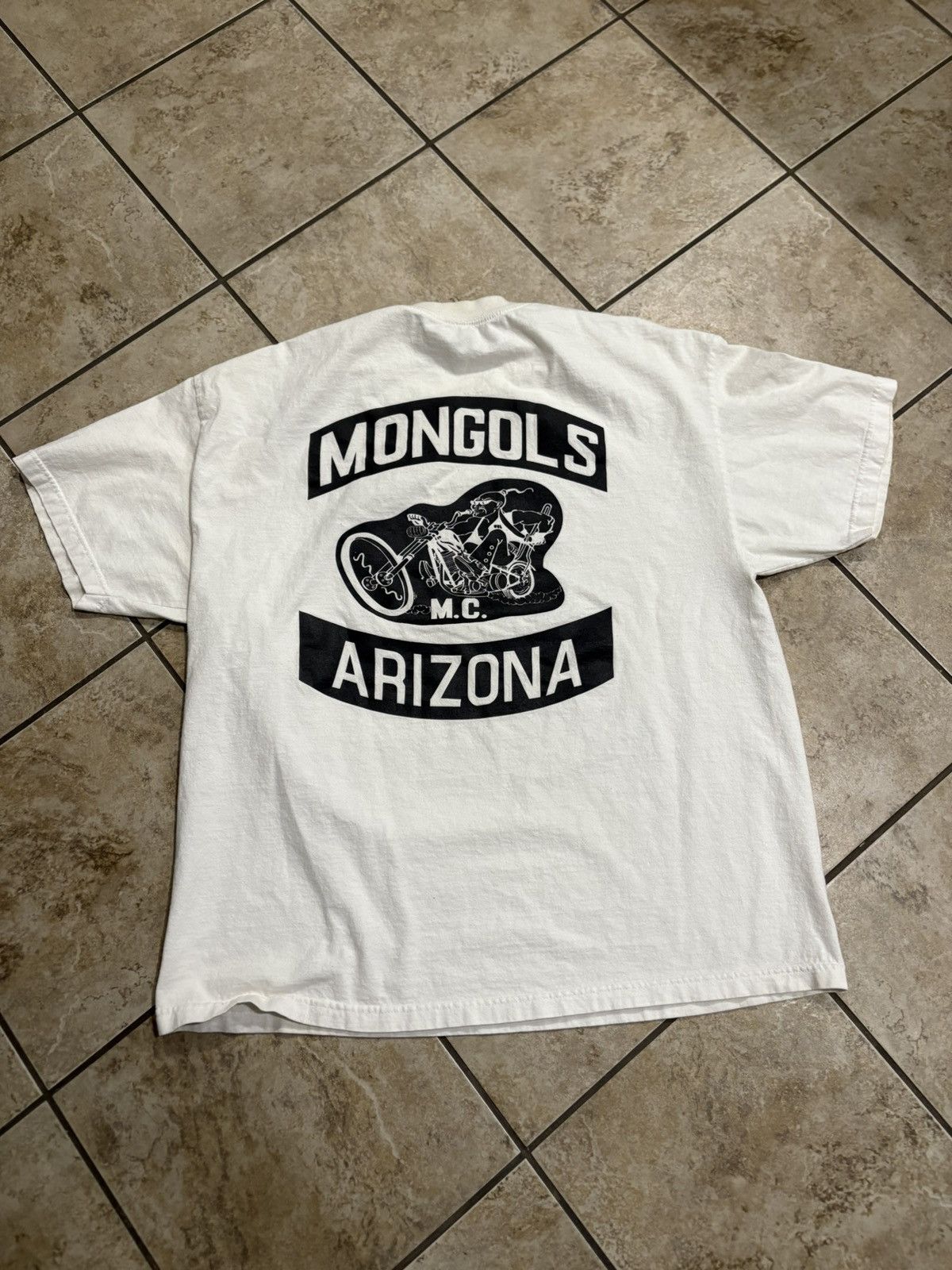 Vintage Outlaw biker tee Size US XL / EU 56 / 4 - 4 Thumbnail