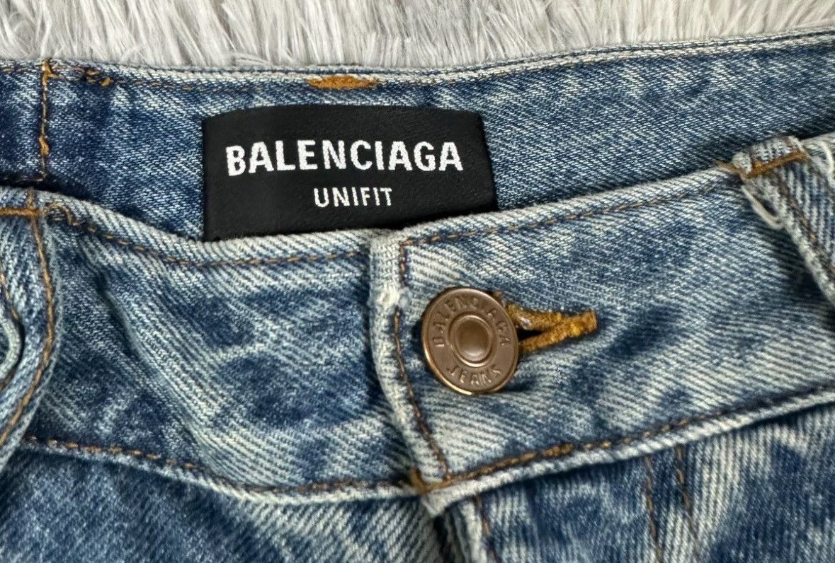 Balenciaga Balenciaga's Tomorrow's World Knife Cutting Jeans Size US 29 - 6 Thumbnail