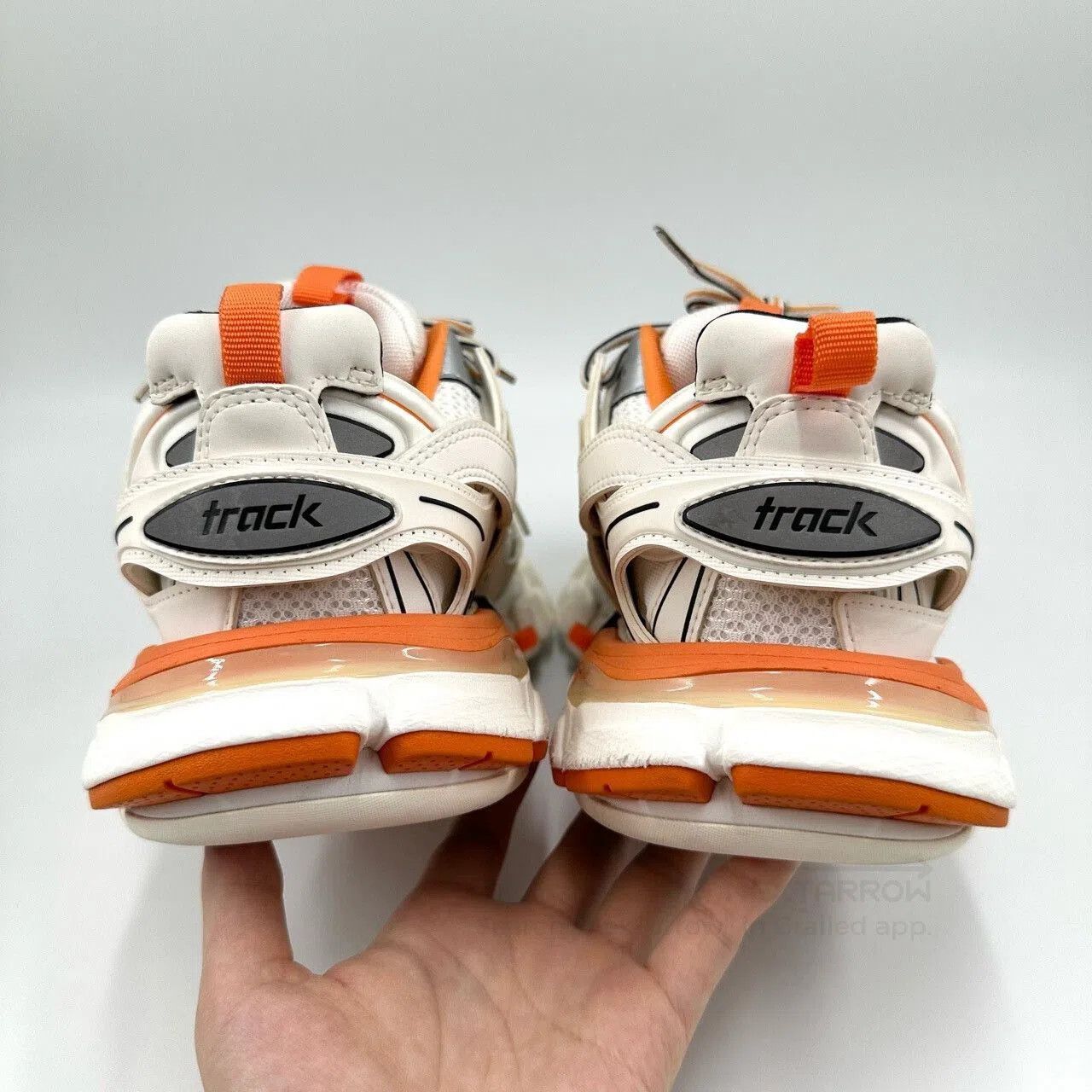 Balenciaga Balenciaga Track White Orange Sneakers. Size US 7 / IT 37 - 4 Thumbnail