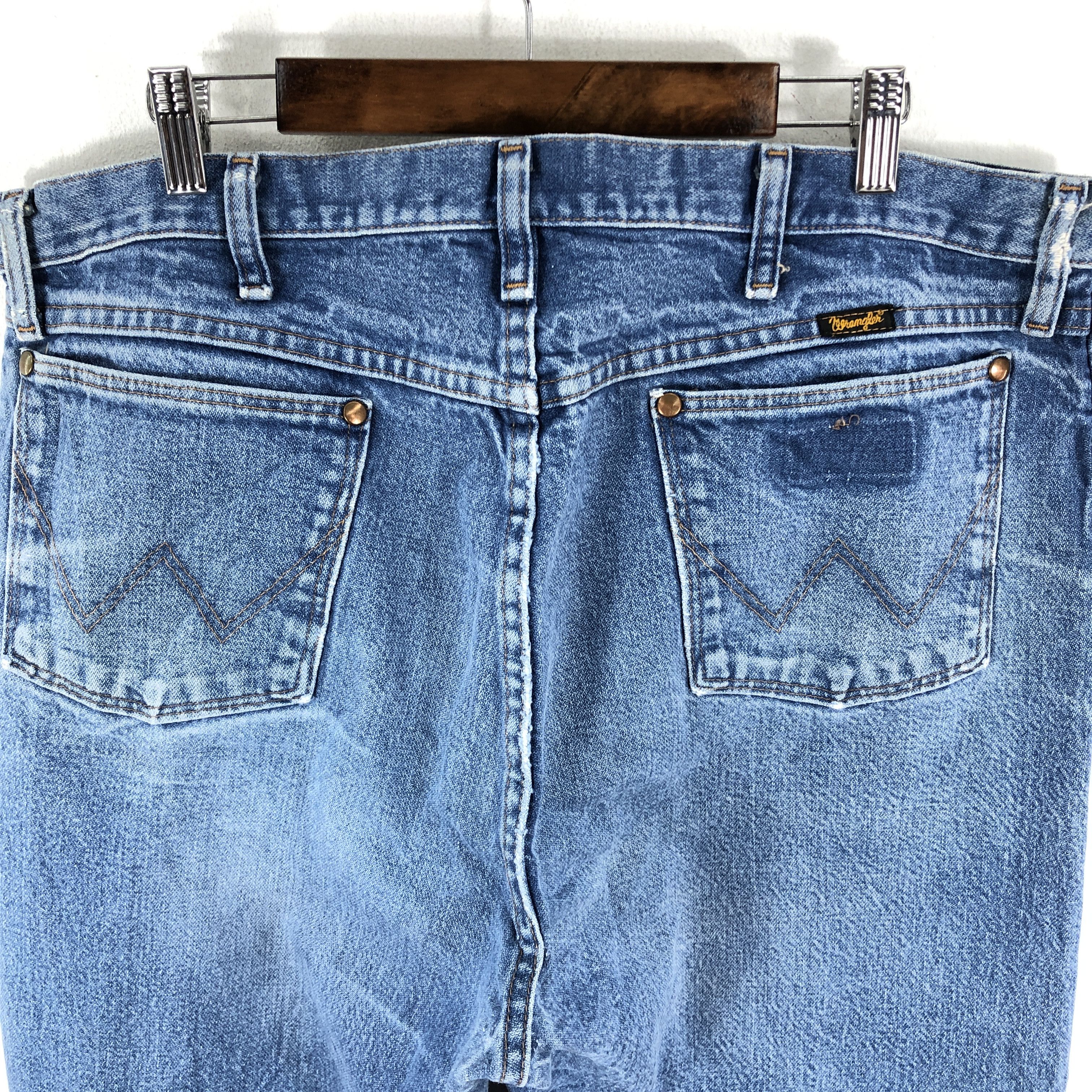 Vintage × Wrangler 38 x 31.5 Vintage Wrangler Jeans L1432 Size US 38 / EU 54 - 8 Thumbnail