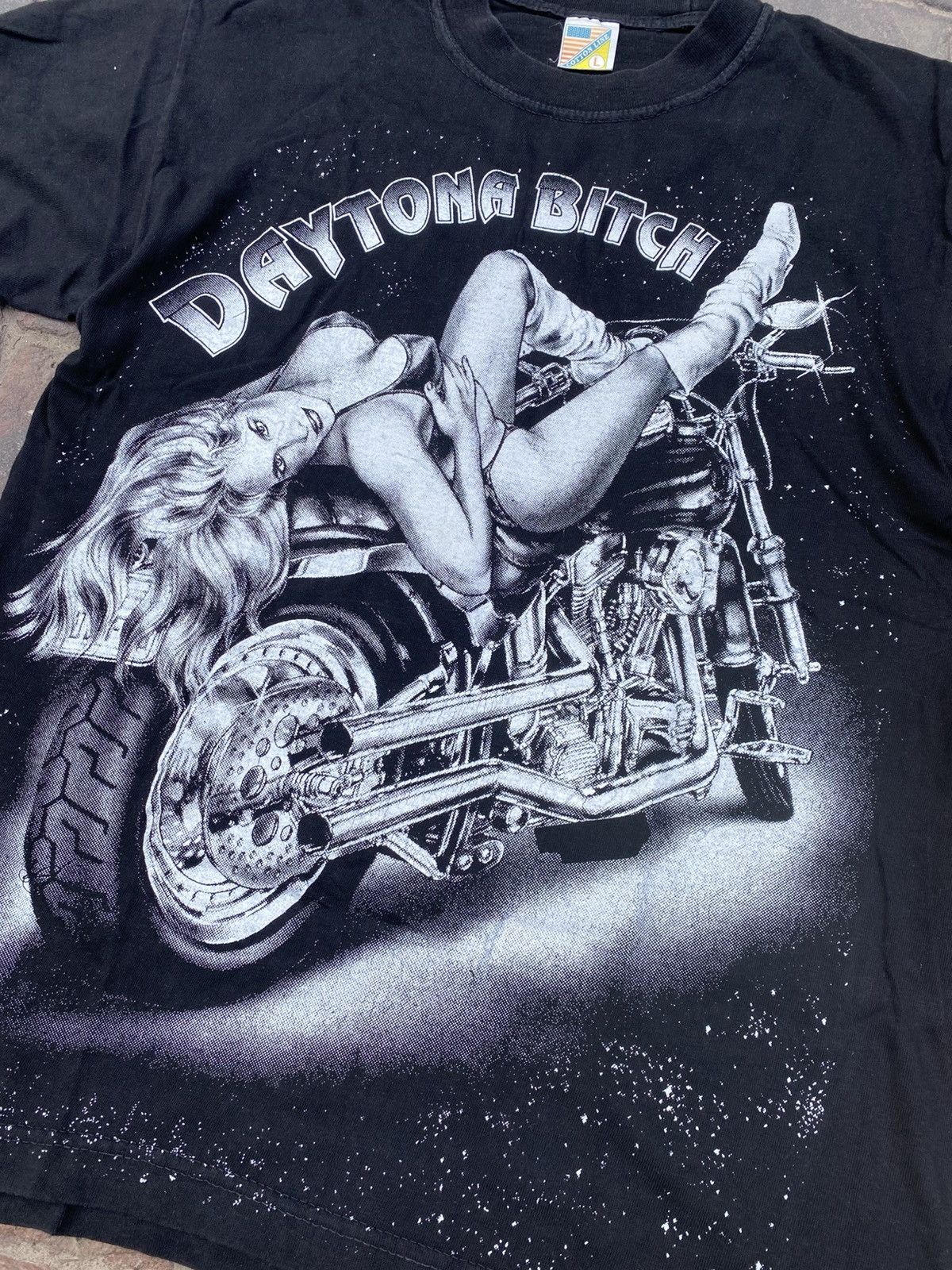 Vintage Vintage Daytona Bitch Biker Babe 90s Size US L / EU 52-54 / 3 - 2 Thumbnail