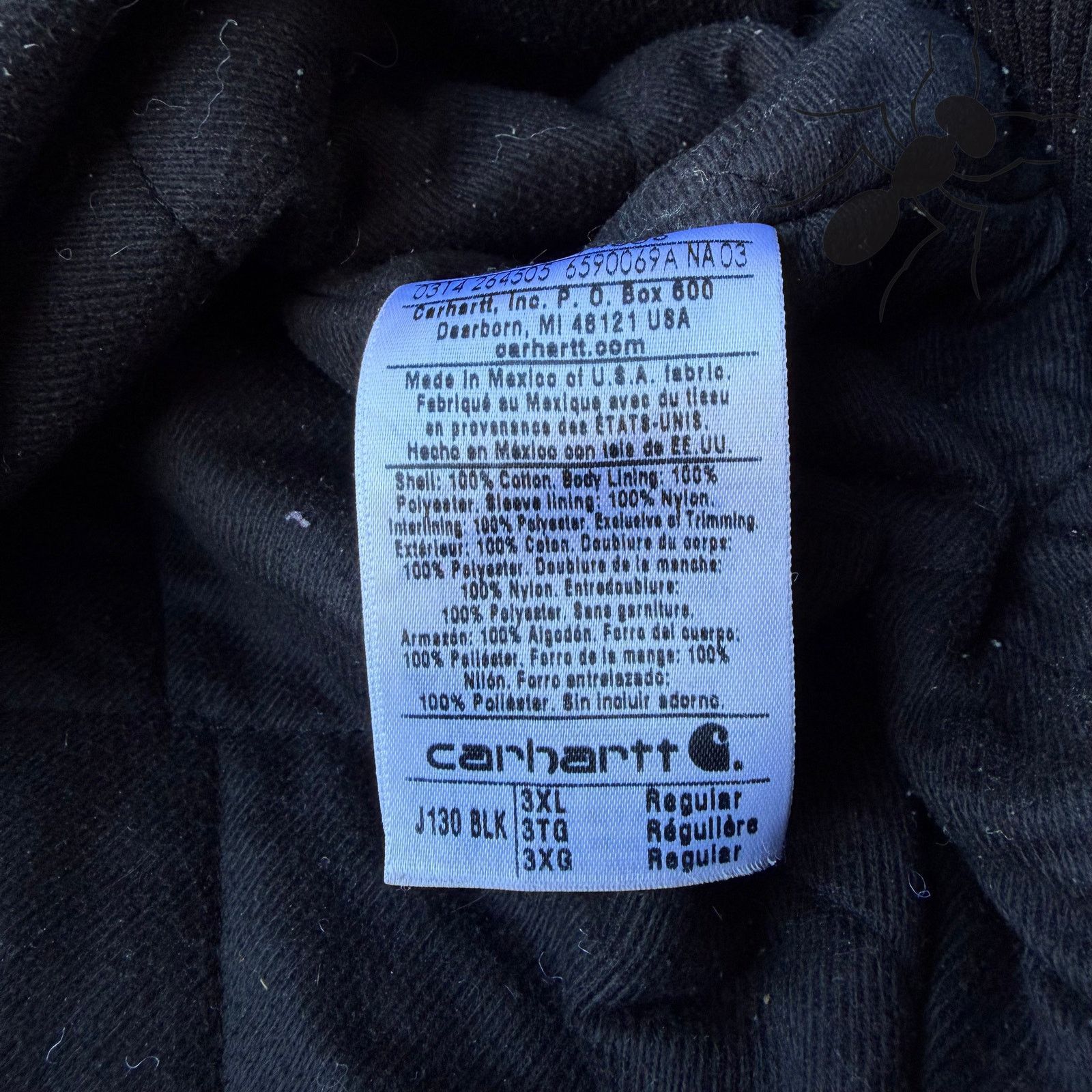 Carhartt × Vintage Carhartt J130 black hooded work wear jacket Size US XXL / EU 58 / 5 - 5 Thumbnail