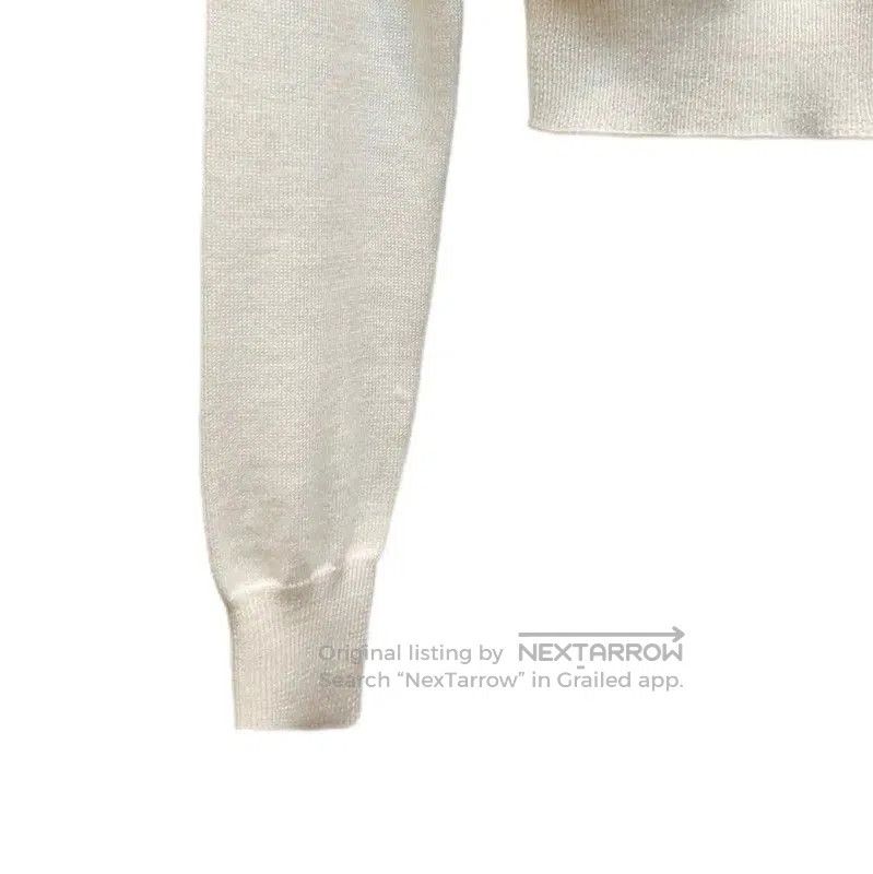 Miu Miu Miu Miu Cream Cotton Blend Women's Sweatshirt . Size S / US 4 / IT 40 - 6 Thumbnail