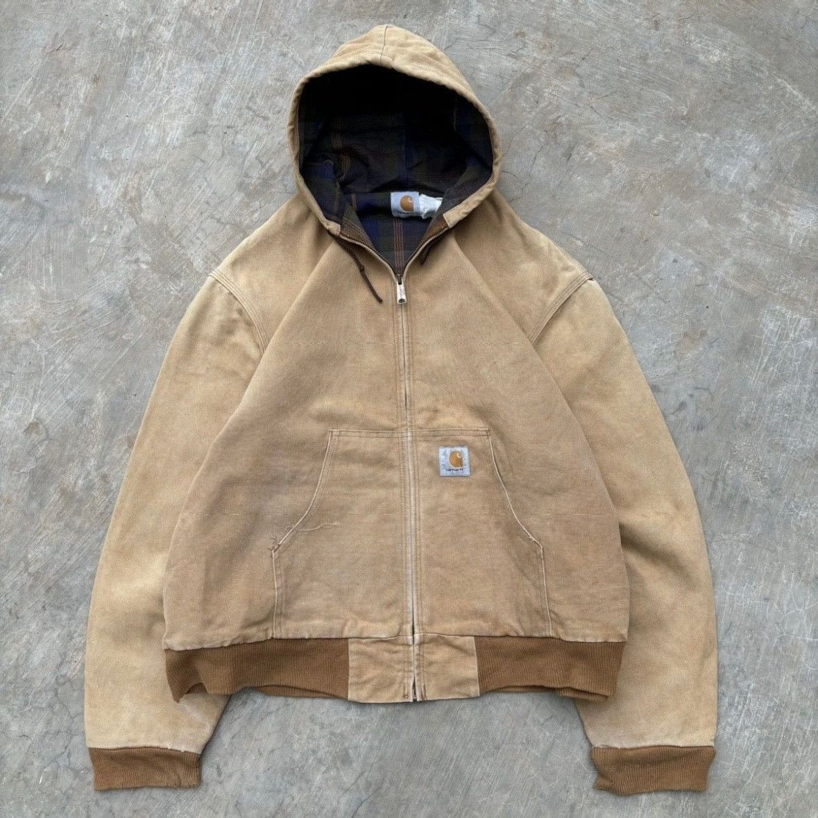 Carhartt Vintage 1990s Carhartt Active Flannel Lined Jacket Size US L / EU 52-54 / 3 - 3 Thumbnail