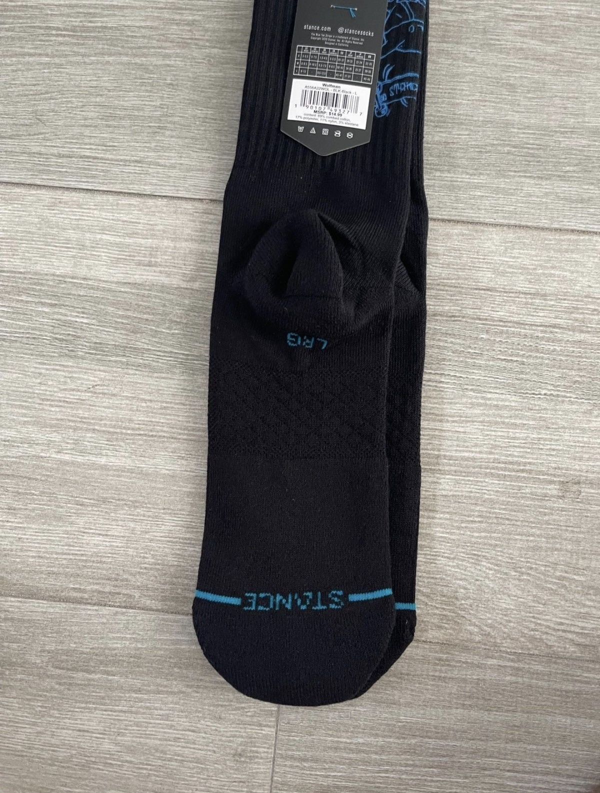 Stance Socks Stance Wolfman Infiknit Black Casual Crew Socks Sz Large New Size ONE SIZE - 5 Thumbnail