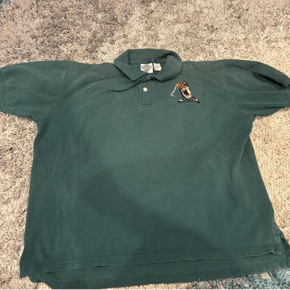 Warner Bros Vintage Looney Tunes Polo Size US L / EU 52-54 / 3 - 1 Thumbnail