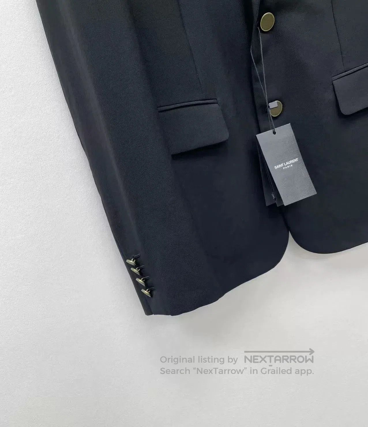 Saint Laurent Paris Saint Laurent Black Wool Blazer. Size US L / EU 52-54 / 3 - 2 Thumbnail
