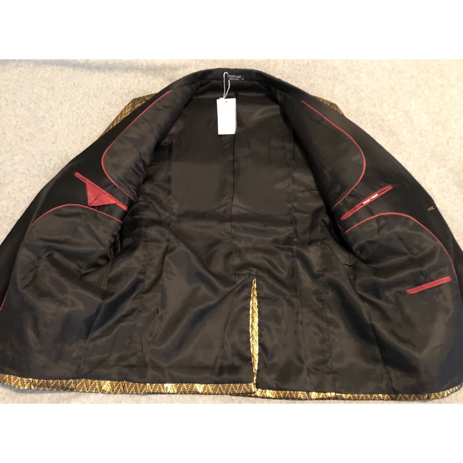 Vintage Coofandy Gold Blazer Jacket Coat Mens Medium NWT Blazer Gold Mens M NWT Size 40R - 2 Thumbnail