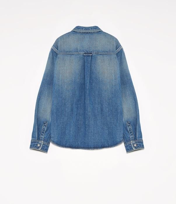 Jil Sander o1w1db10825 Denim Shirt in Blue Size M / US 6-8 / IT 42-44 - 2 Thumbnail