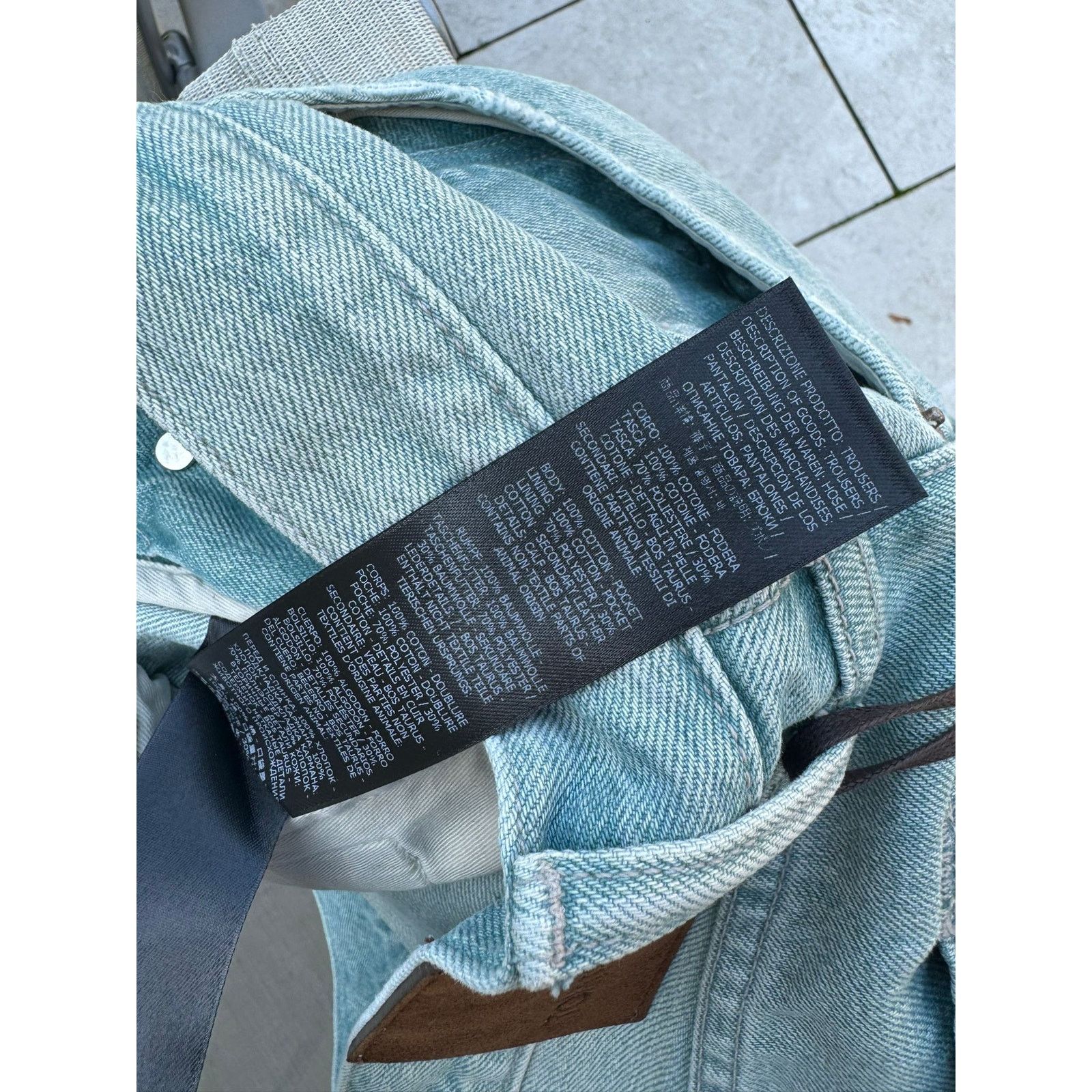 o1rshd1 Slim Fit Denim in Jade Blue