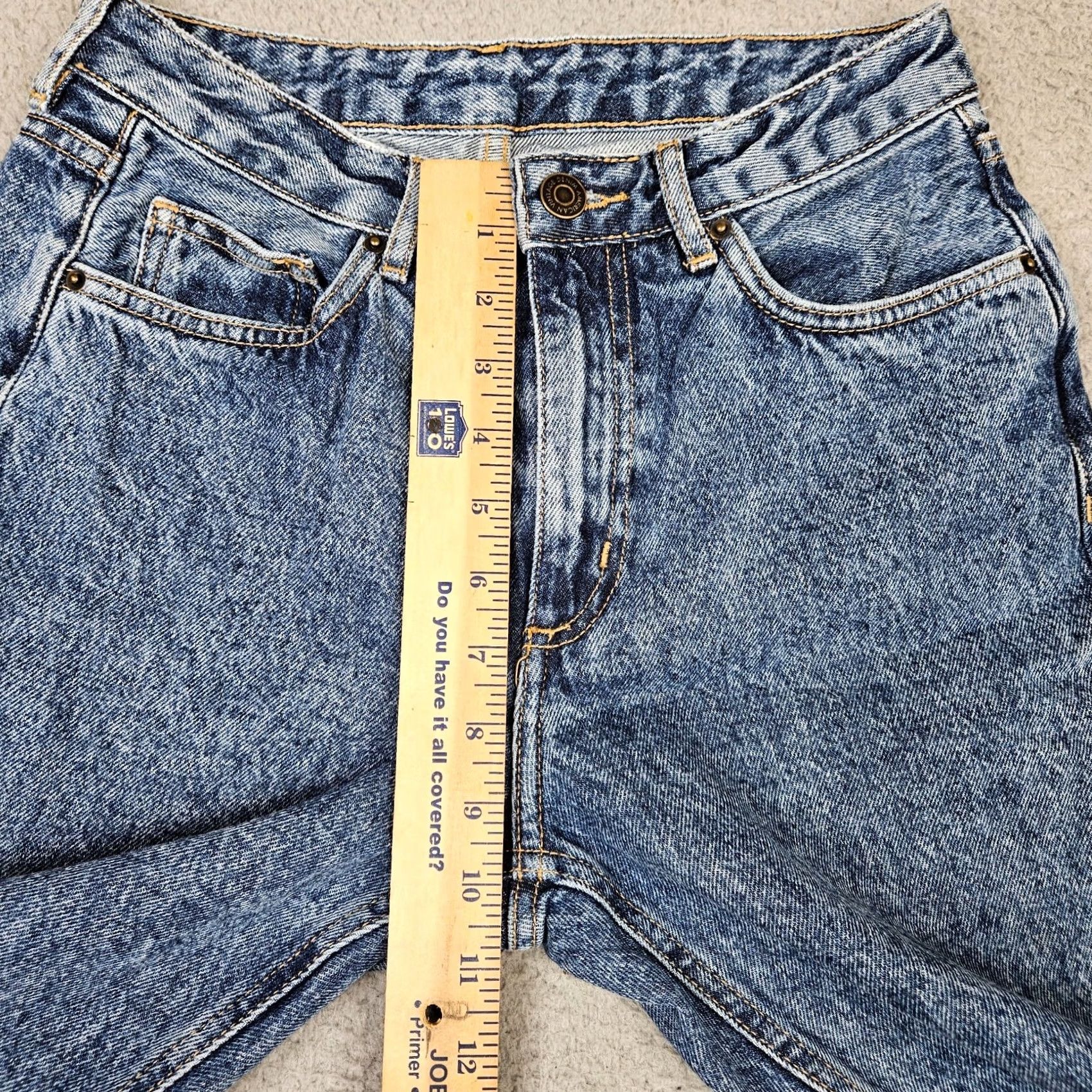 Vintage American Vintage Le Fitte Women's Blue Mid-Rise Casual Jeans Sz 26 Size 26" / US 2 / IT 38 - 3 Thumbnail