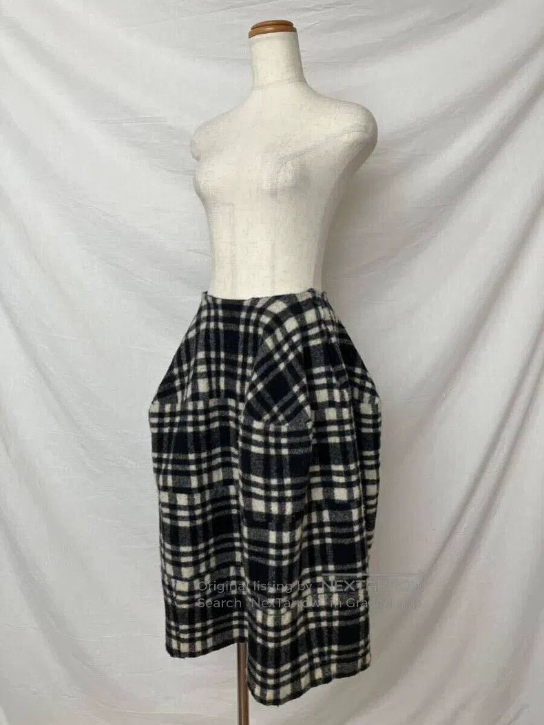 Comme des Garcons Comme Des Garcons size XS Black Plaid Skirt Size 23" - 6 Thumbnail