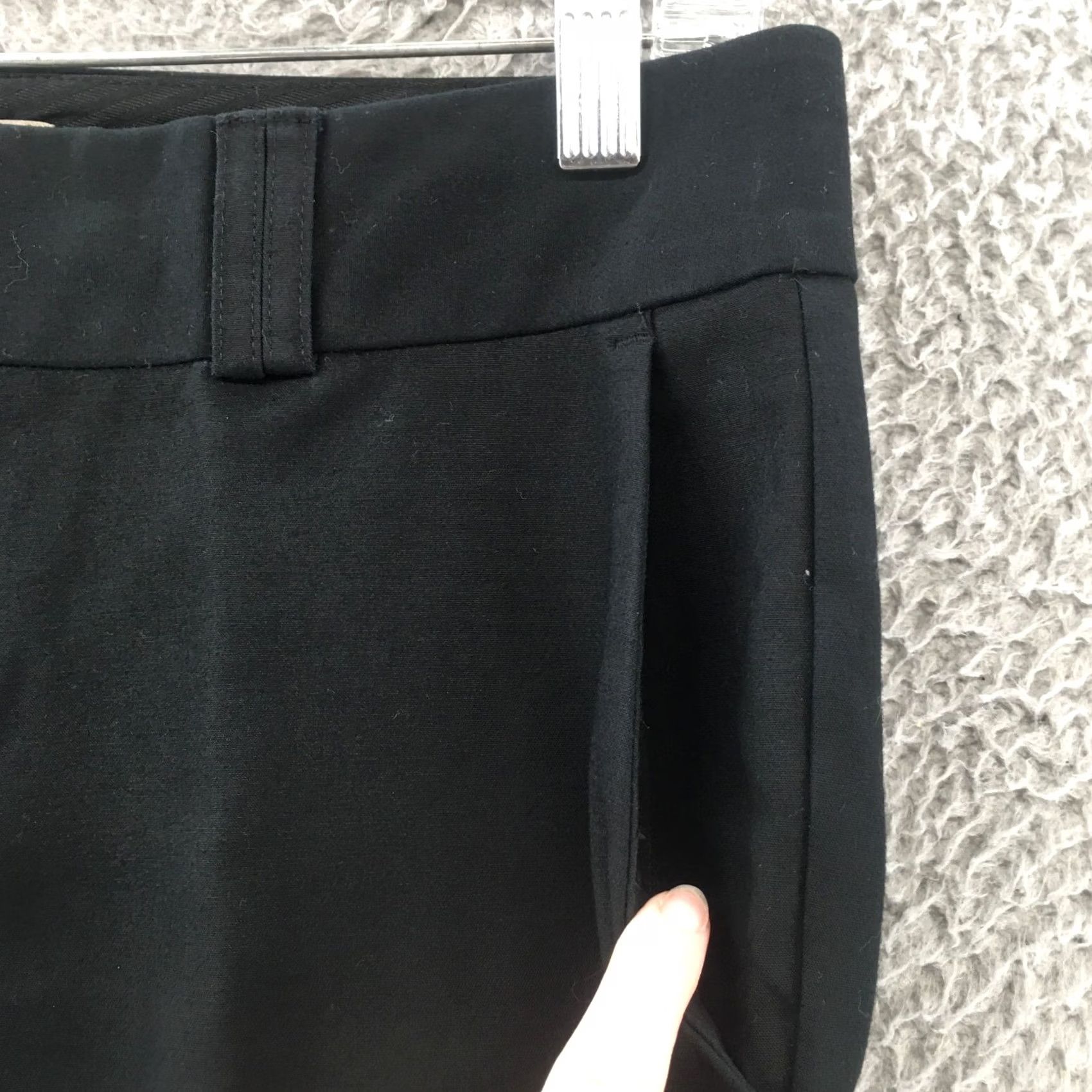 Banana Republic Banana Republic Martin Fit Ankle Pants Womens 6P Black Cotton Blend Flat Front Pants Women Petite 6P Black Casual Classic Mens Womens Girls Size 28" / US 6 / IT 42 - 7 Thumbnail