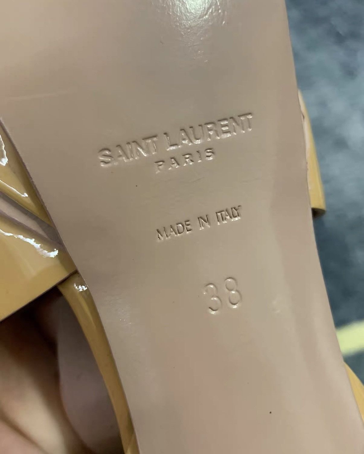 Yves Saint Laurent YSL Leather One-Strap High Heel Sandals J42 Size US 8 / IT 38 - 7 Thumbnail