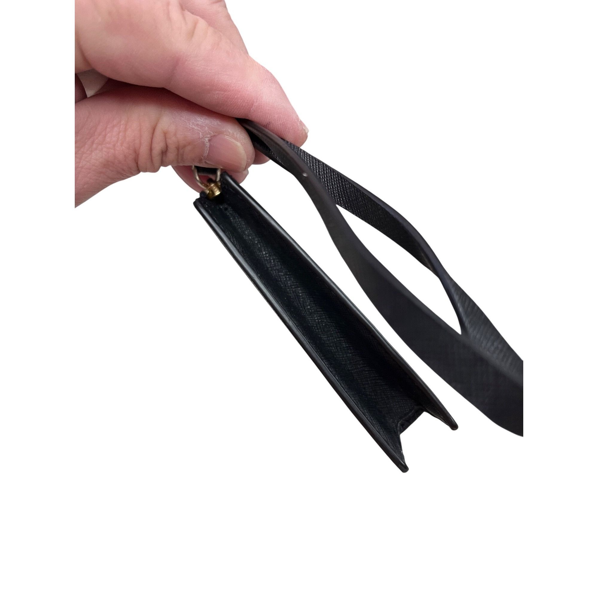 Kate Spade Kate Spade NY black leather bejeweled wristlet clutch bag SK Size ONE SIZE - 6 Thumbnail
