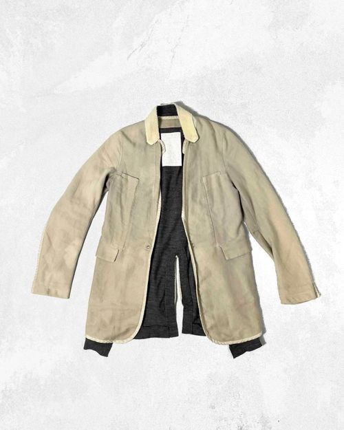 image of Undercover Fw 2010/11 Fishtail Coat Hybrid in Beige, Men's (Size Medium)