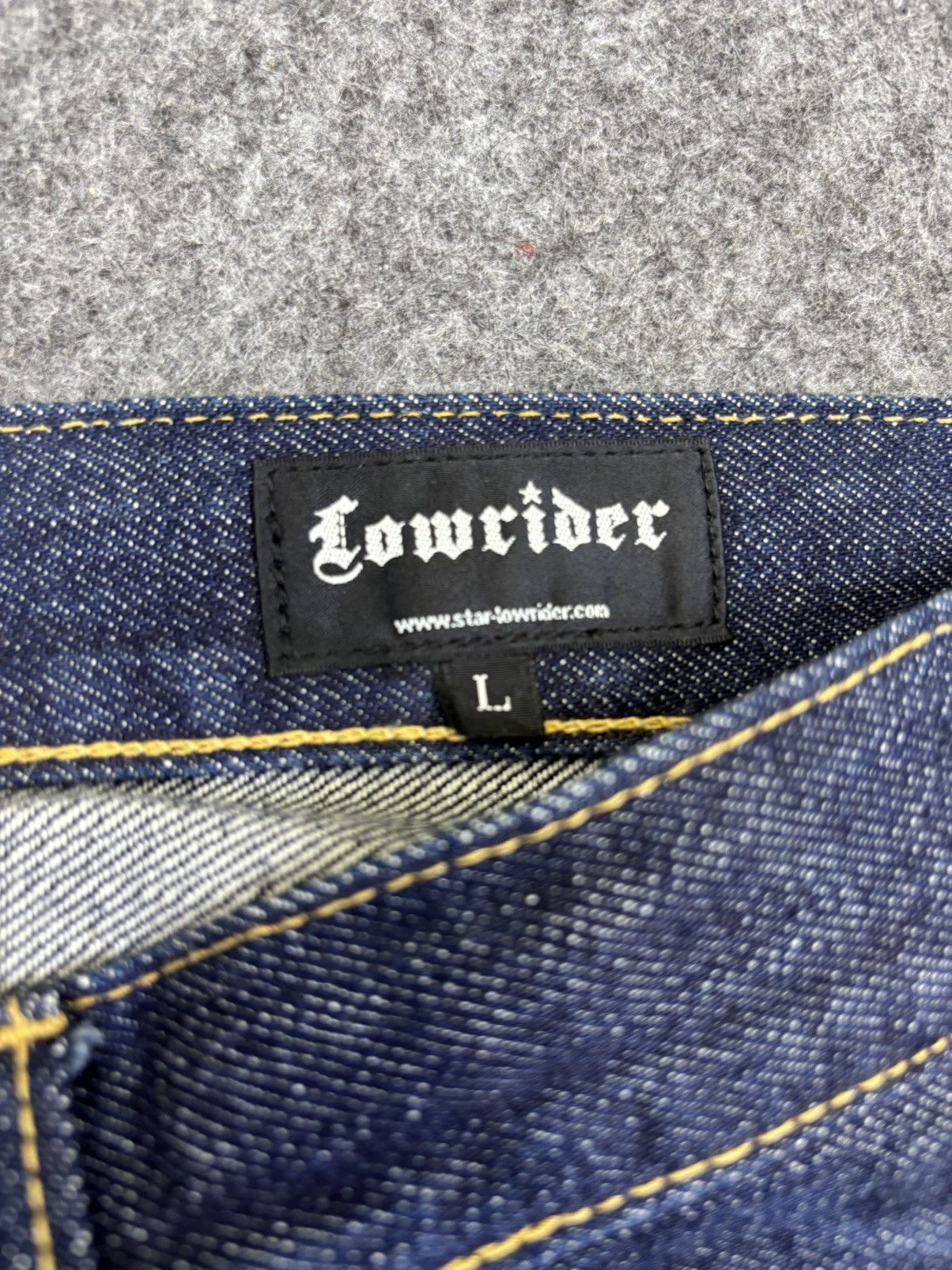 Japanese Brand 💥VERY RARE💥Lowrider Japan Selvedge Zipper Denim F698 Size US 31 - 9 Thumbnail