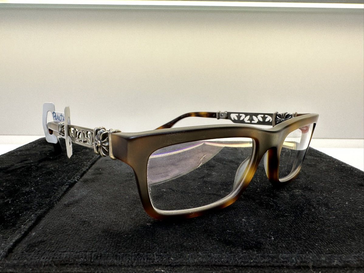 image of Chrome Hearts Penetranus Iii Glasses in Brown, Men's